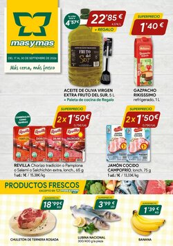 Folleto promocional de Masymas válido desde el 17/09/2026