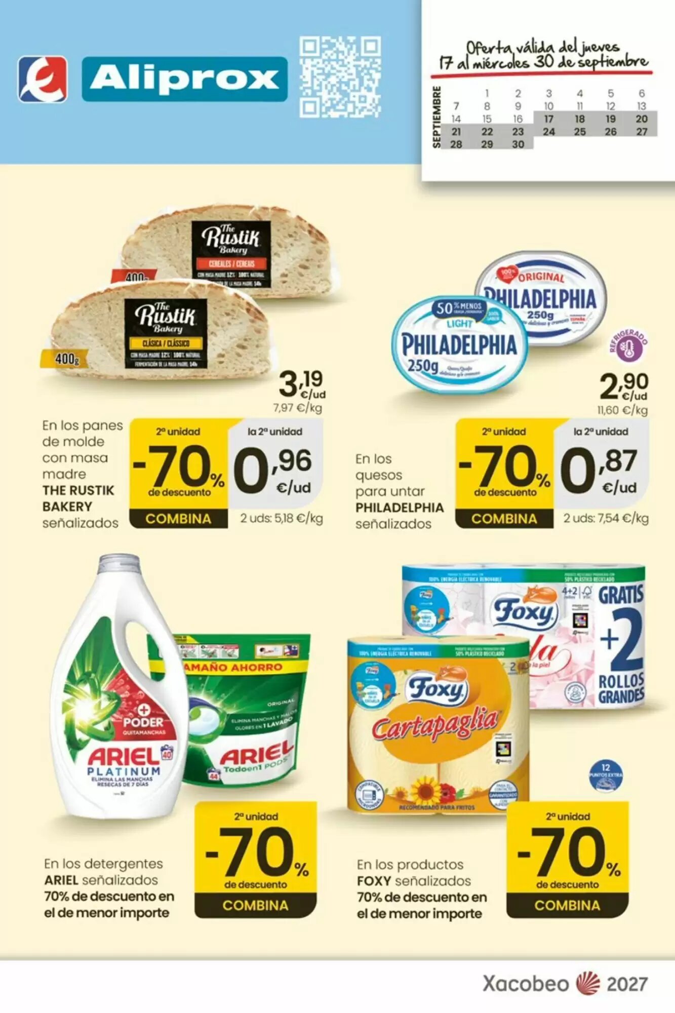 Folleto promocional de Aliprox válido desde el 17/09/2026 - Página 1.