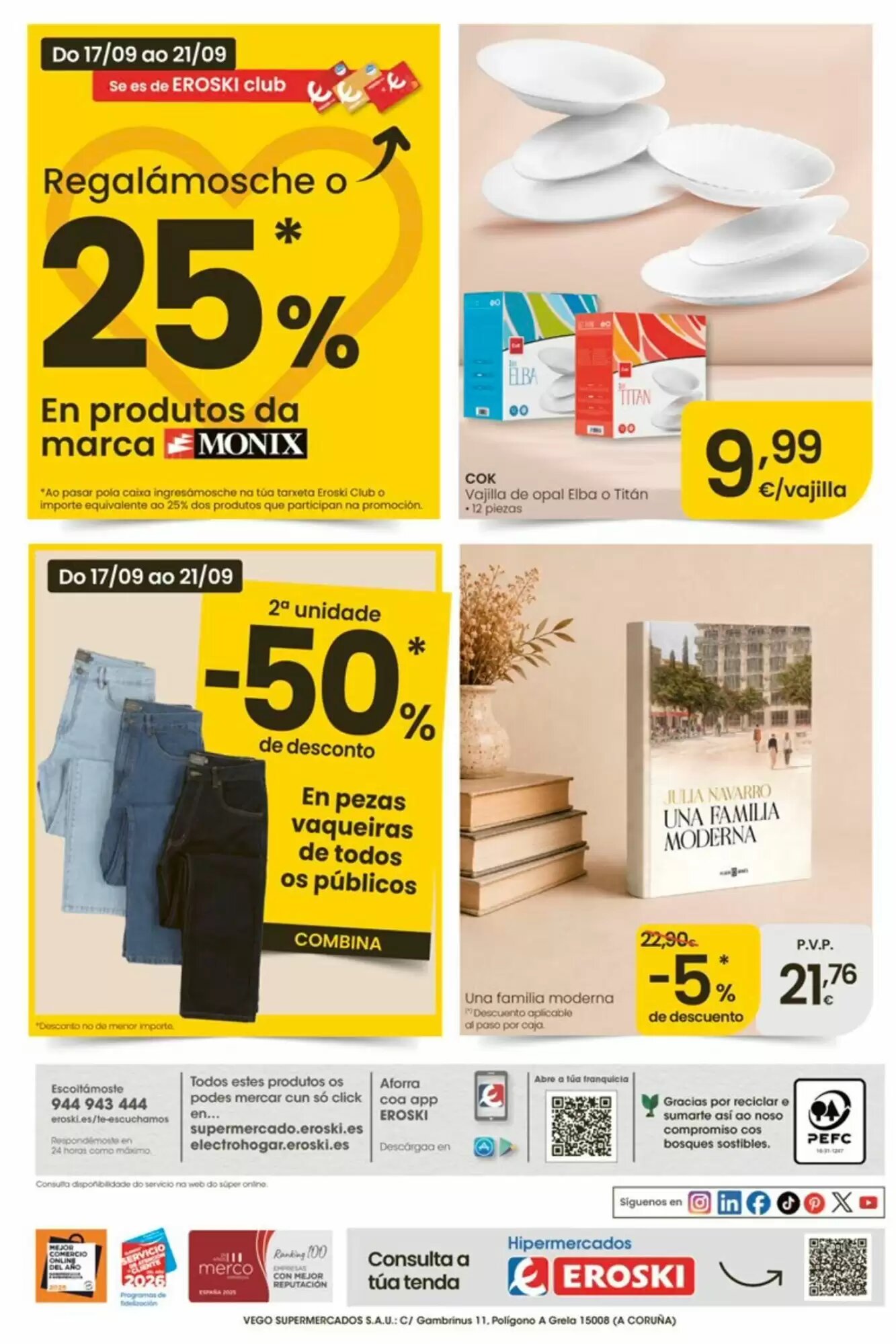 Folleto promocional de Eroski válido desde el 17/09/2026 - Página 39.