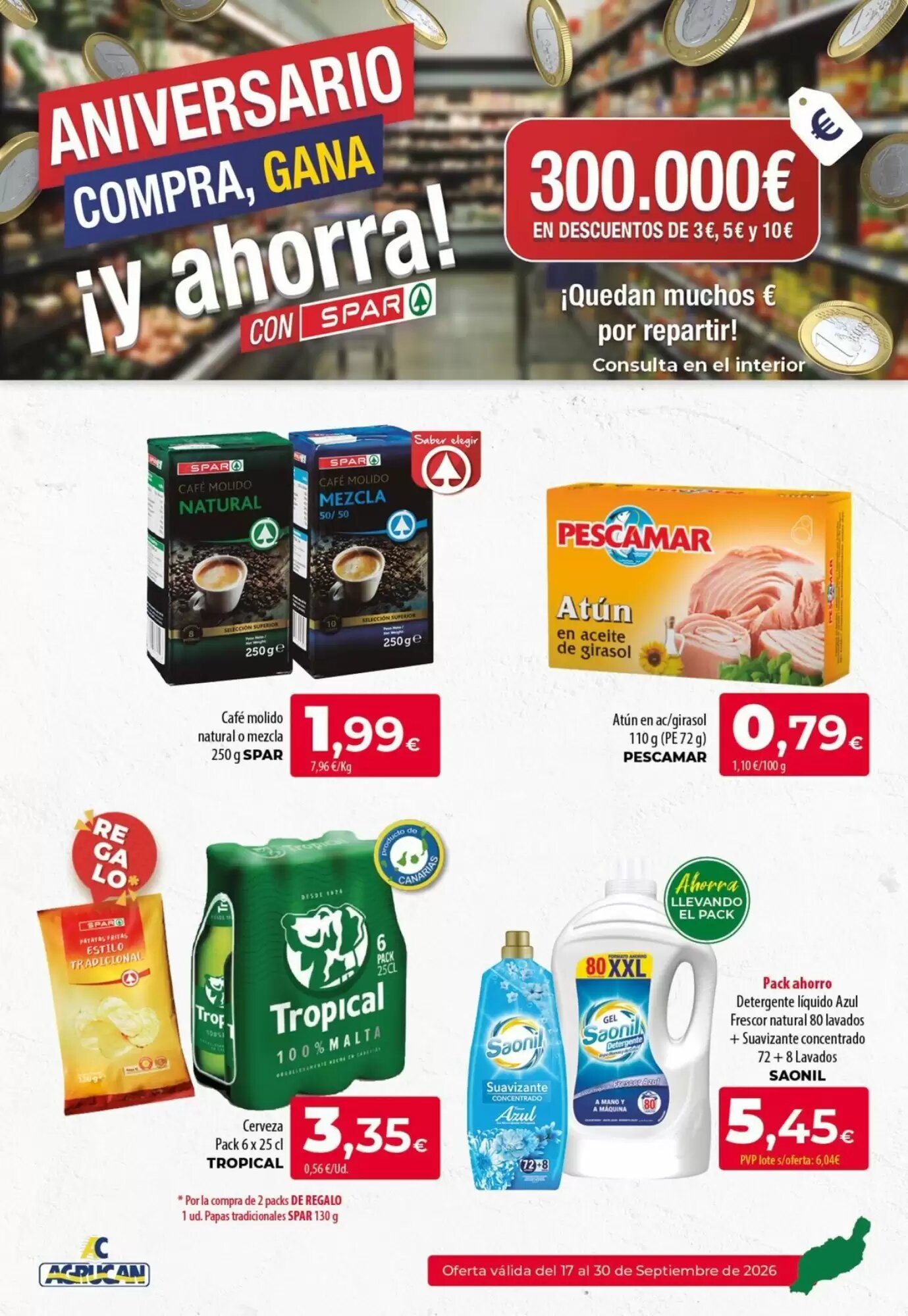 Folleto promocional de Spar válido desde el 17/09/2026 - Página 1.