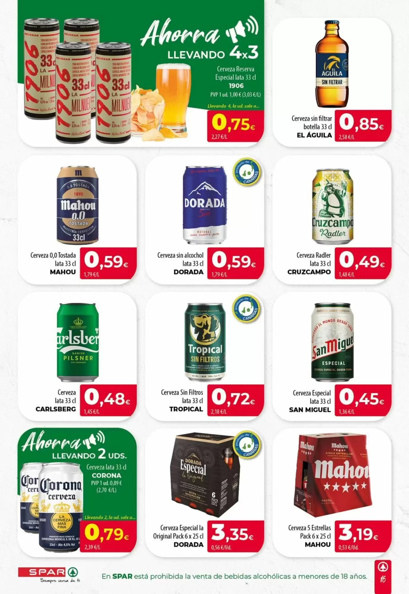 Folleto promocional de Spar válido desde el 17/09/2026 - Página 16.