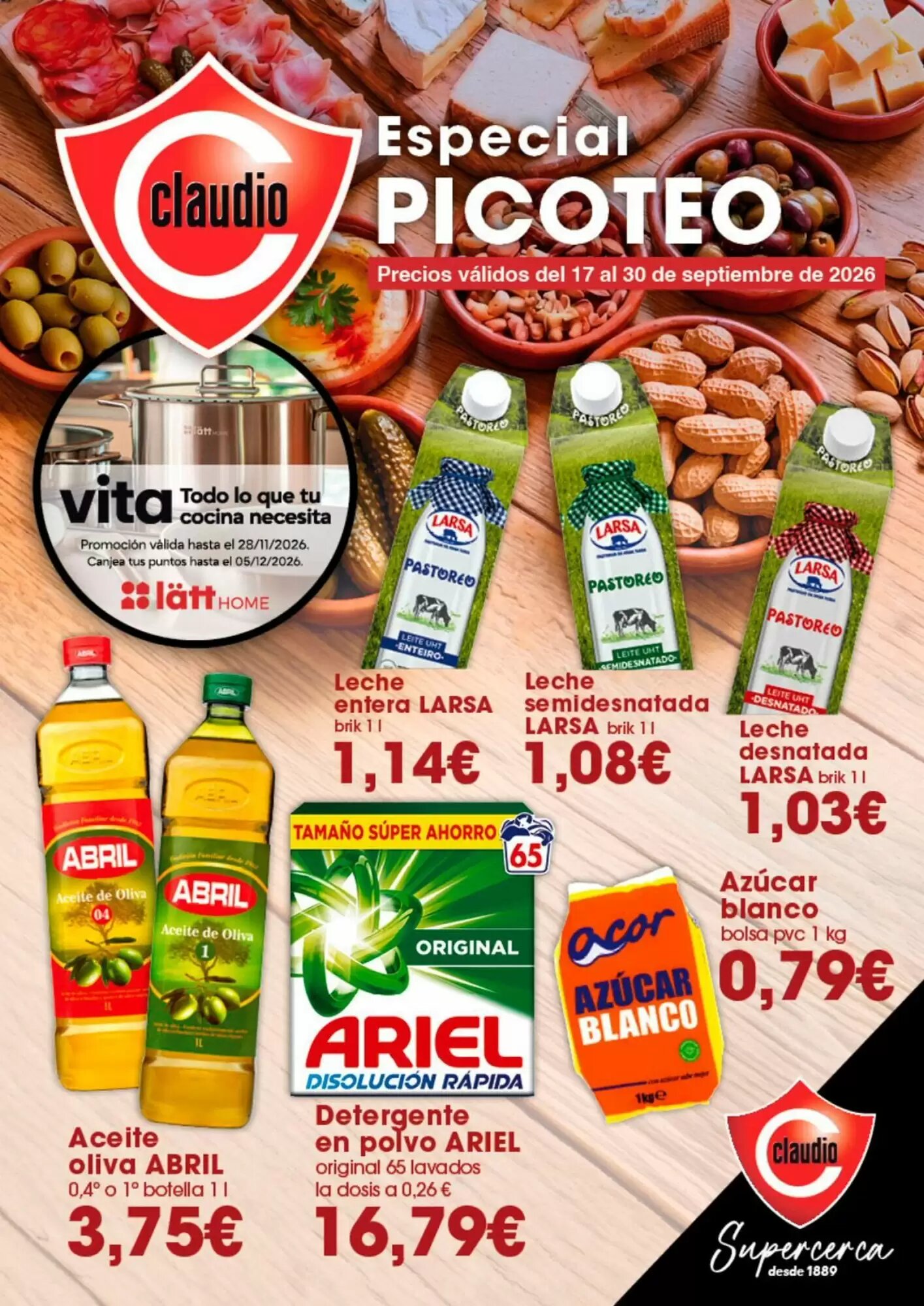 Folleto promocional de Claudio válido desde el 17/09/2026 - Página 1.