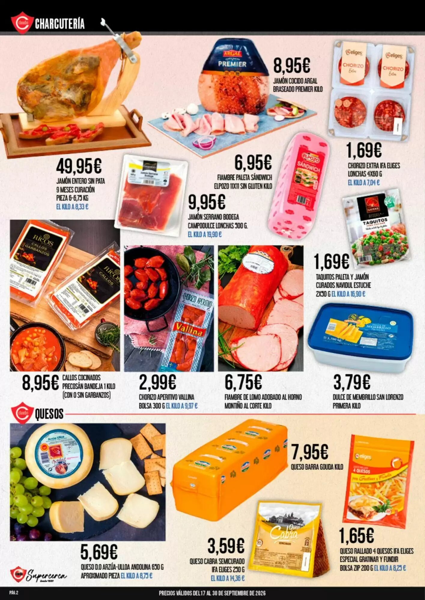 Folleto promocional de Claudio válido desde el 17/09/2026 - Página 2.