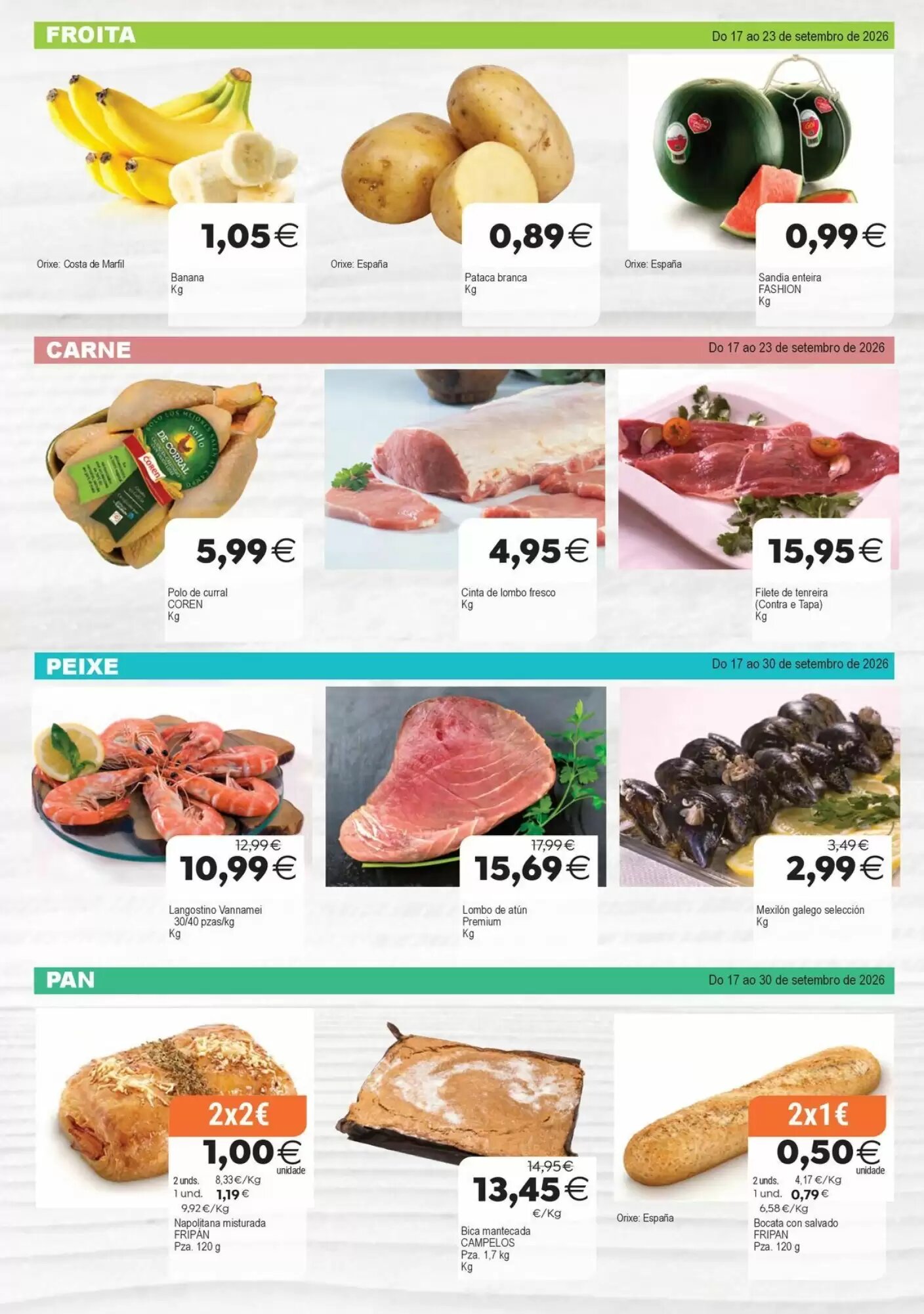 Folleto promocional de Supermercados Aquí válido desde el 17/09/2026 - Página 2.