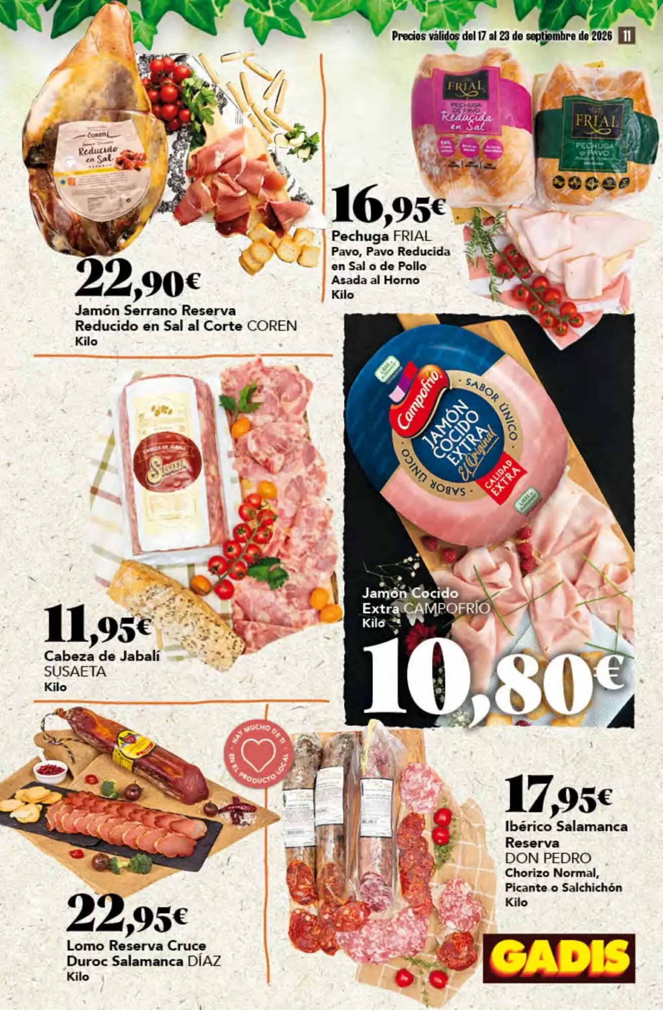Folleto promocional de Gadis válido desde el 17/09/2026 - Página 11.