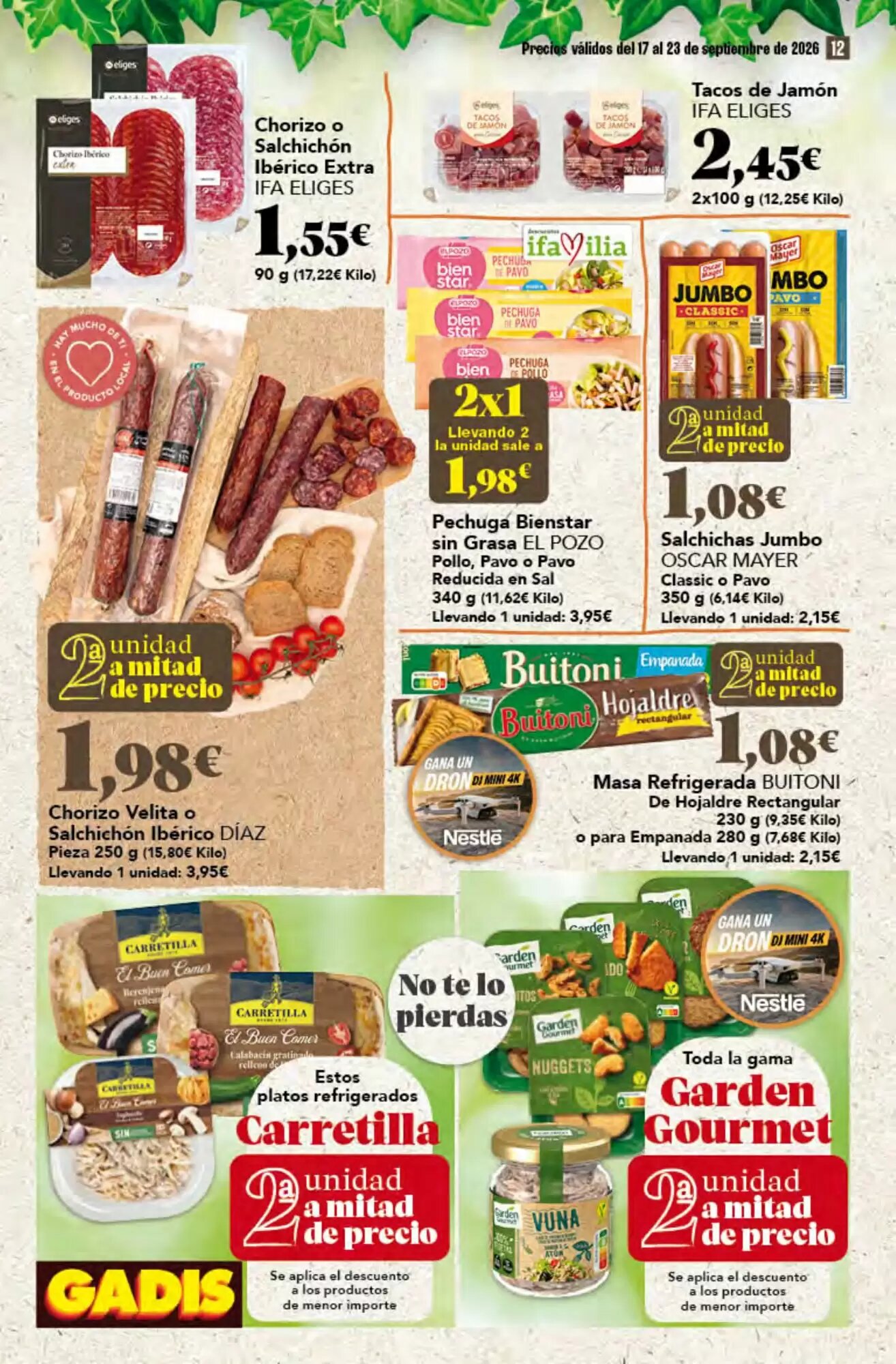 Folleto promocional de Gadis válido desde el 17/09/2026 - Página 12.