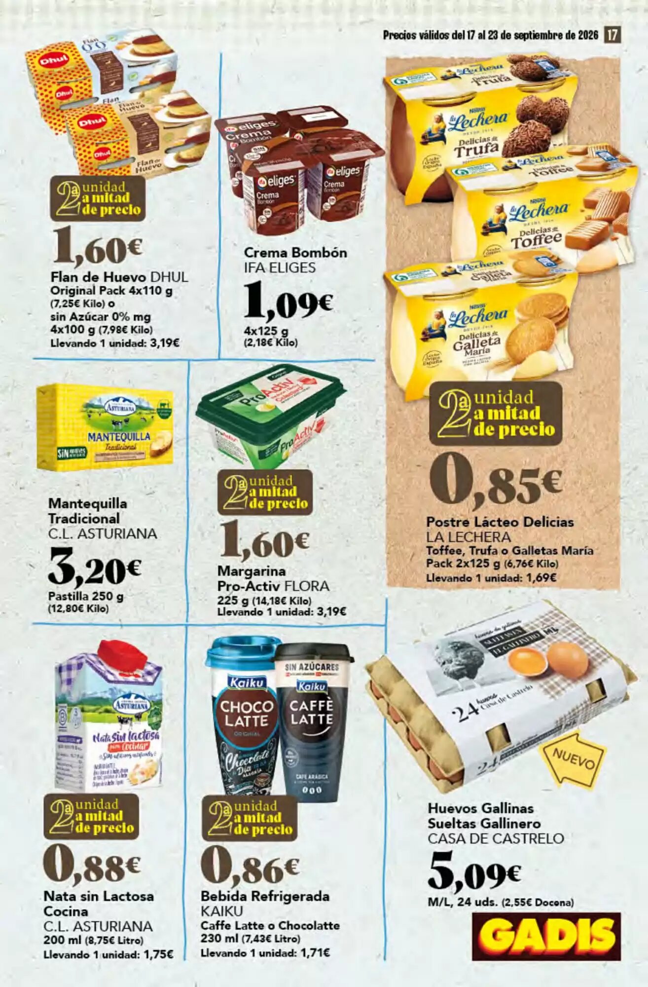 Folleto promocional de Gadis válido desde el 17/09/2026 - Página 17.