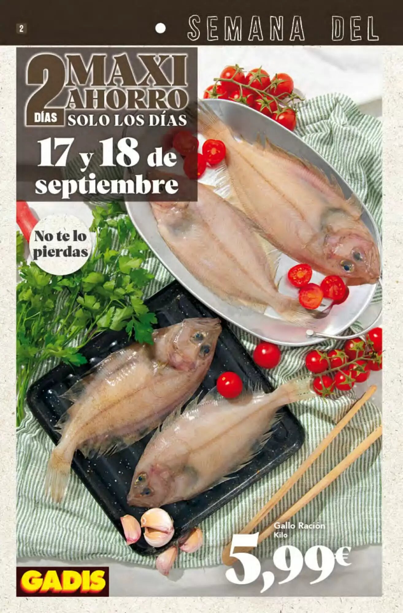 Folleto promocional de Gadis válido desde el 17/09/2026 - Página 2.