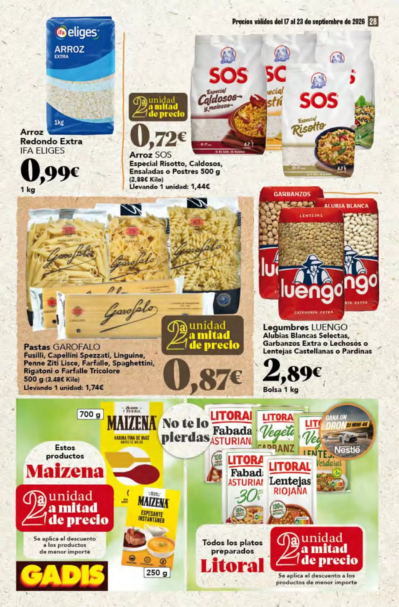Folleto promocional de Gadis válido desde el 17/09/2026 - Página 28.