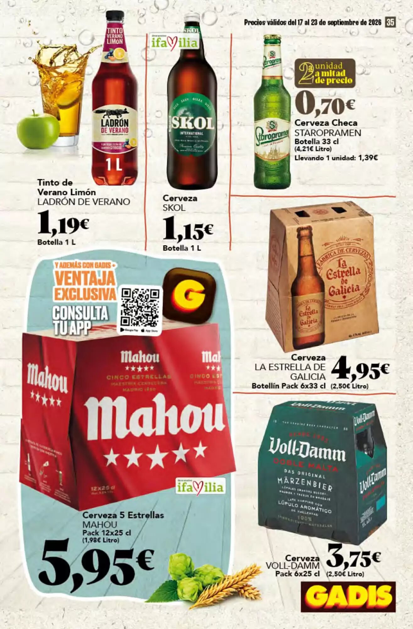 Folleto promocional de Gadis válido desde el 17/09/2026 - Página 35.