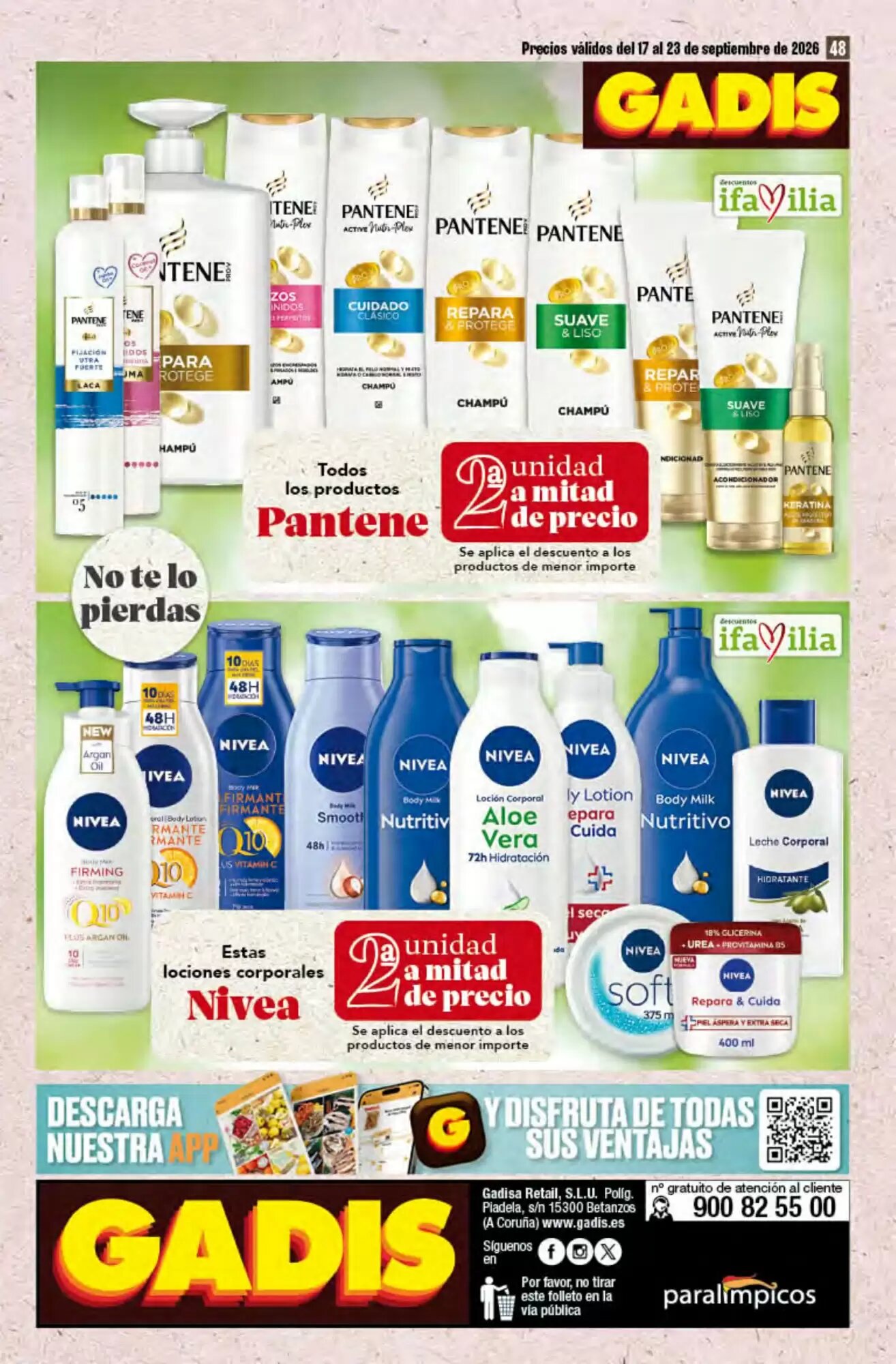 Folleto promocional de Gadis válido desde el 17/09/2026 - Página 48.
