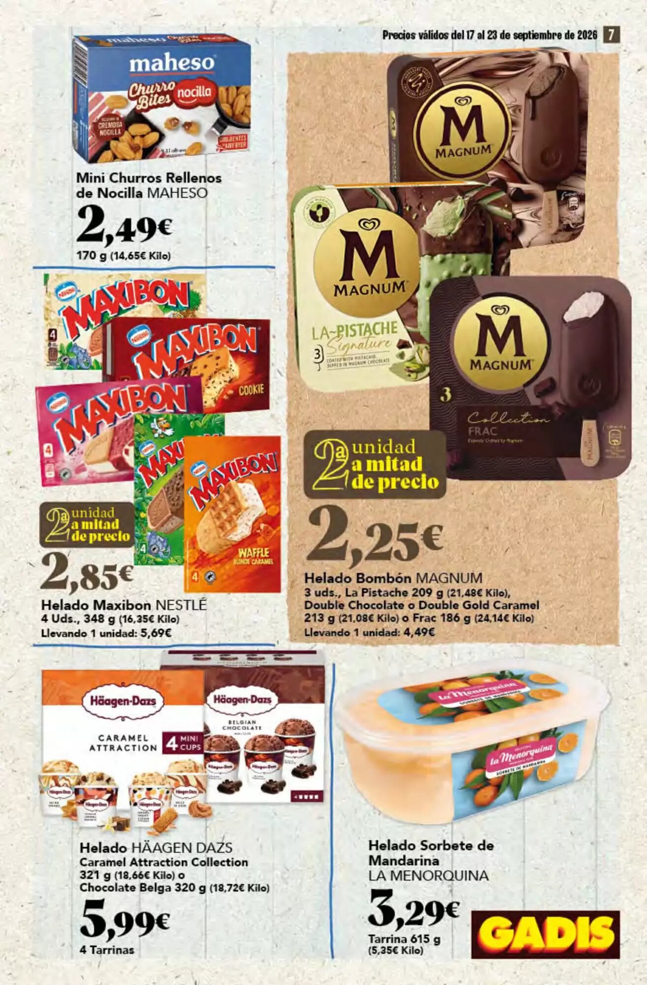 Folleto promocional de Gadis válido desde el 17/09/2026 - Página 7.