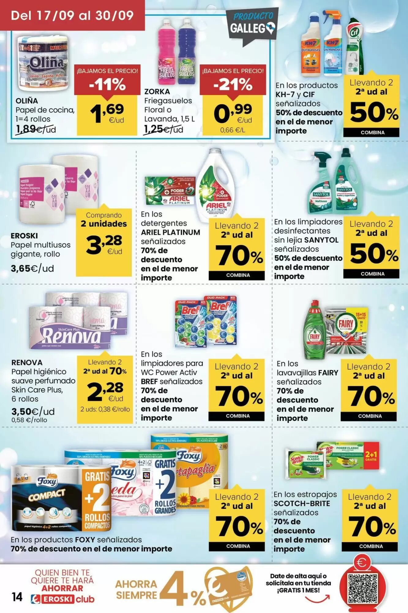 Folleto promocional de Autoservicios Familia válido desde el 17/09/2026 - Página 14.