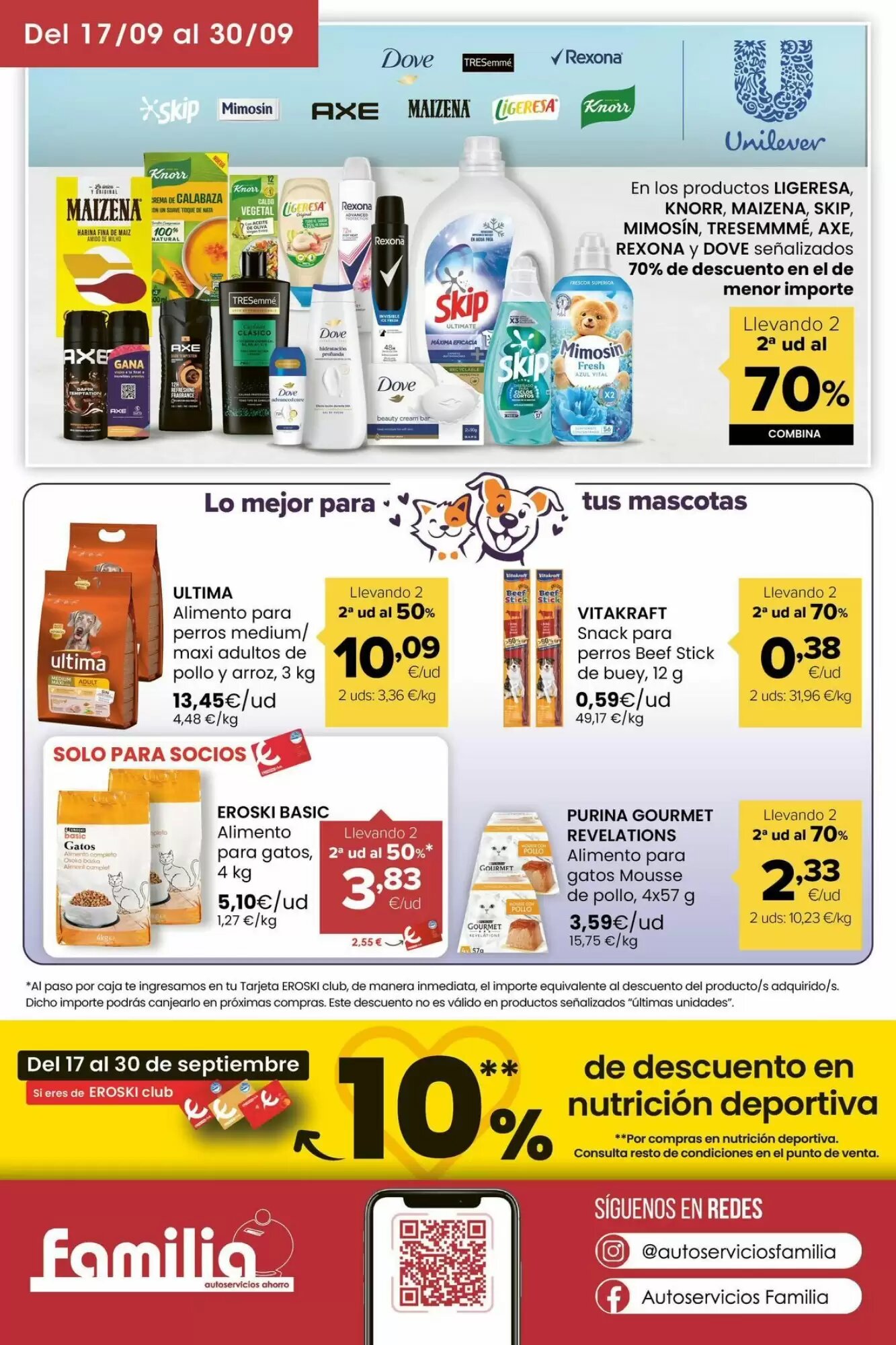 Folleto promocional de Autoservicios Familia válido desde el 17/09/2026 - Página 16.