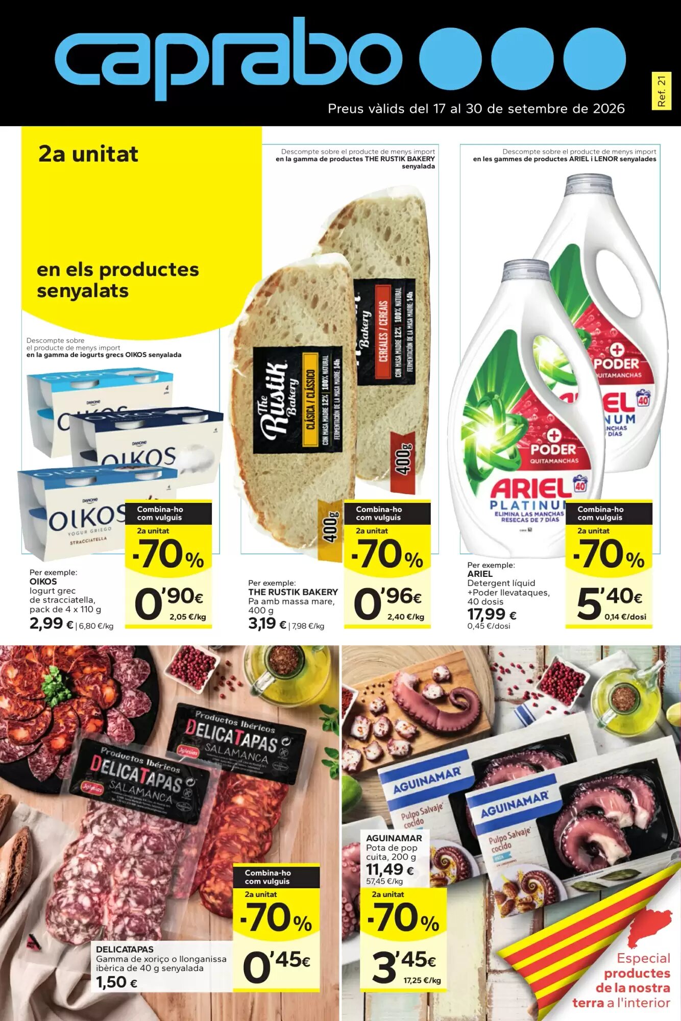 Folleto promocional de Caprabo válido desde el 17/09/2026 - Página 1.