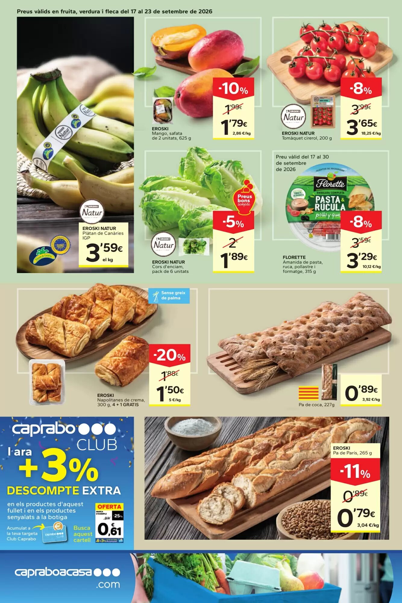 Folleto promocional de Caprabo válido desde el 17/09/2026 - Página 2.