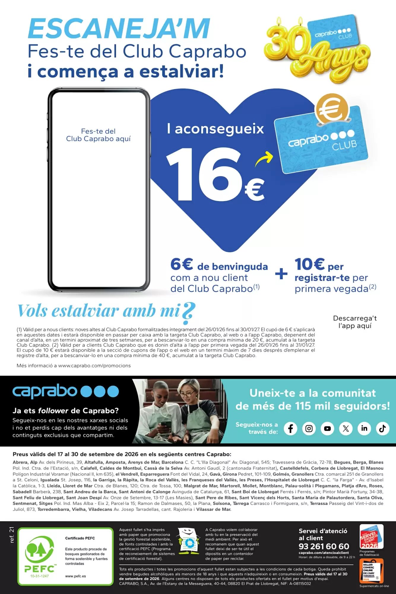 Folleto promocional de Caprabo válido desde el 17/09/2026 - Página 28.