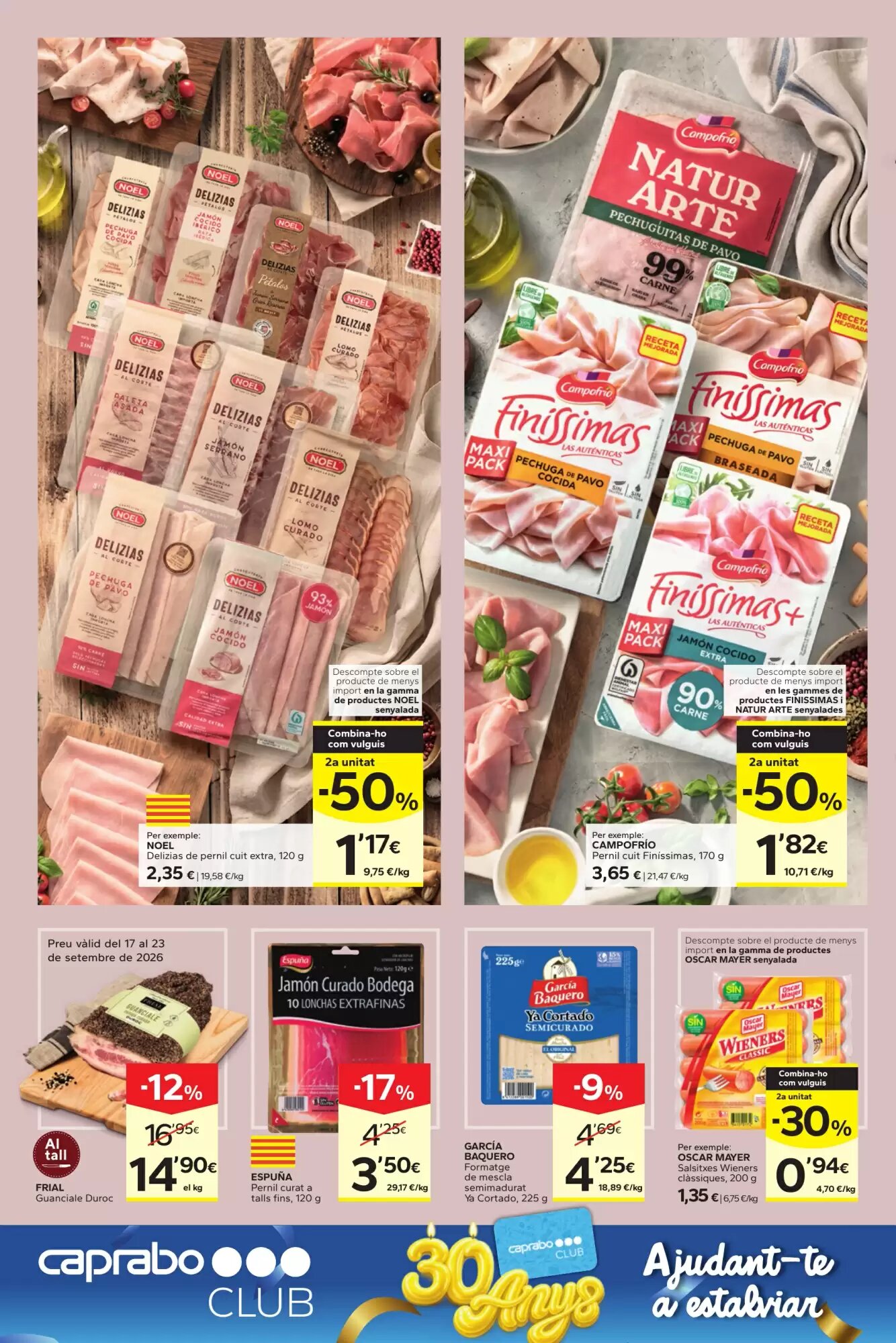 Folleto promocional de Caprabo válido desde el 17/09/2026 - Página 4.