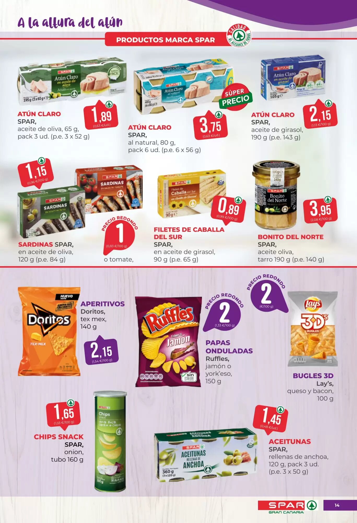 Folleto promocional de SPAR Gran Canaria válido desde el 18/09/2026 - Página 14.