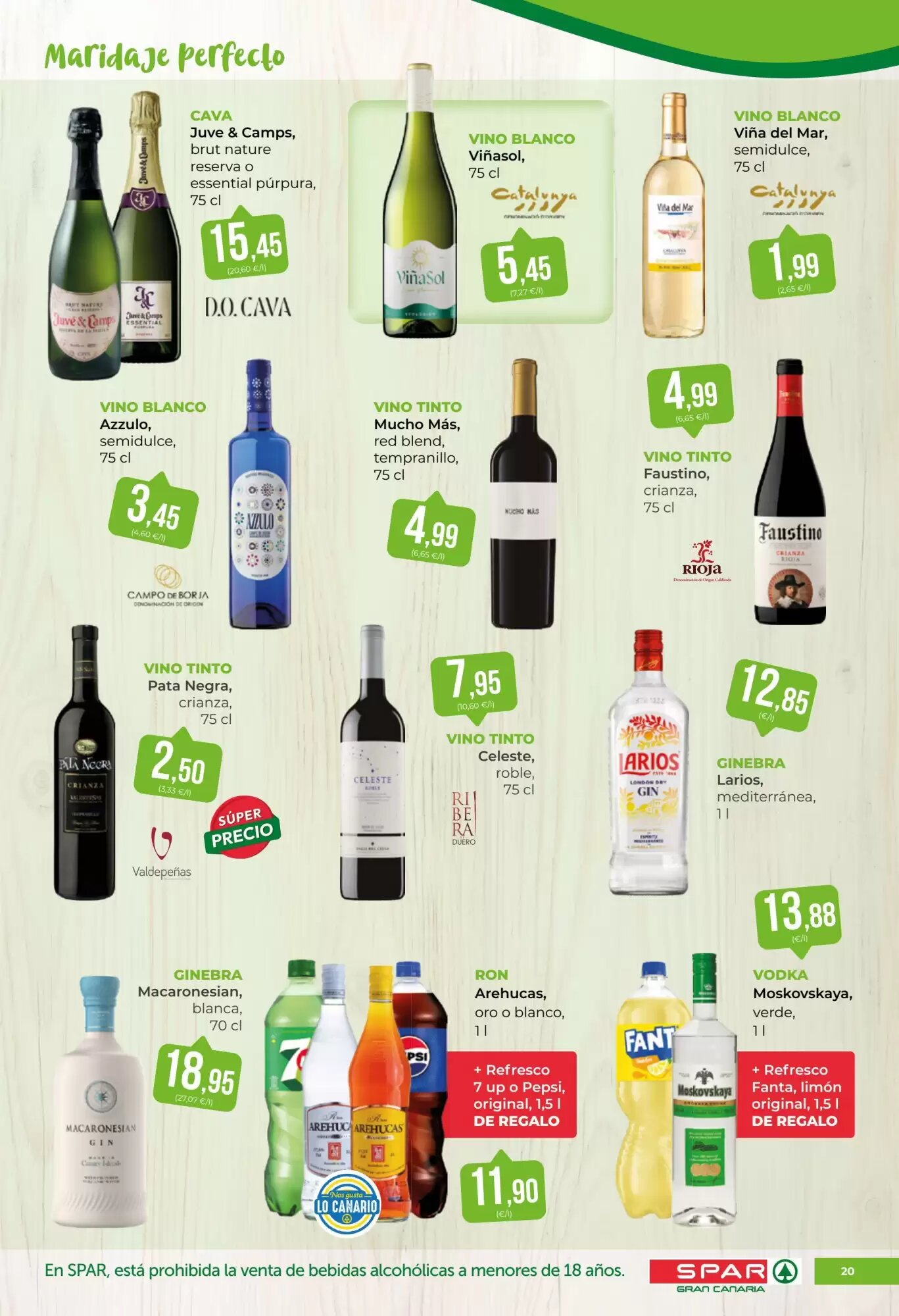 Folleto promocional de SPAR Gran Canaria válido desde el 18/09/2026 - Página 20.