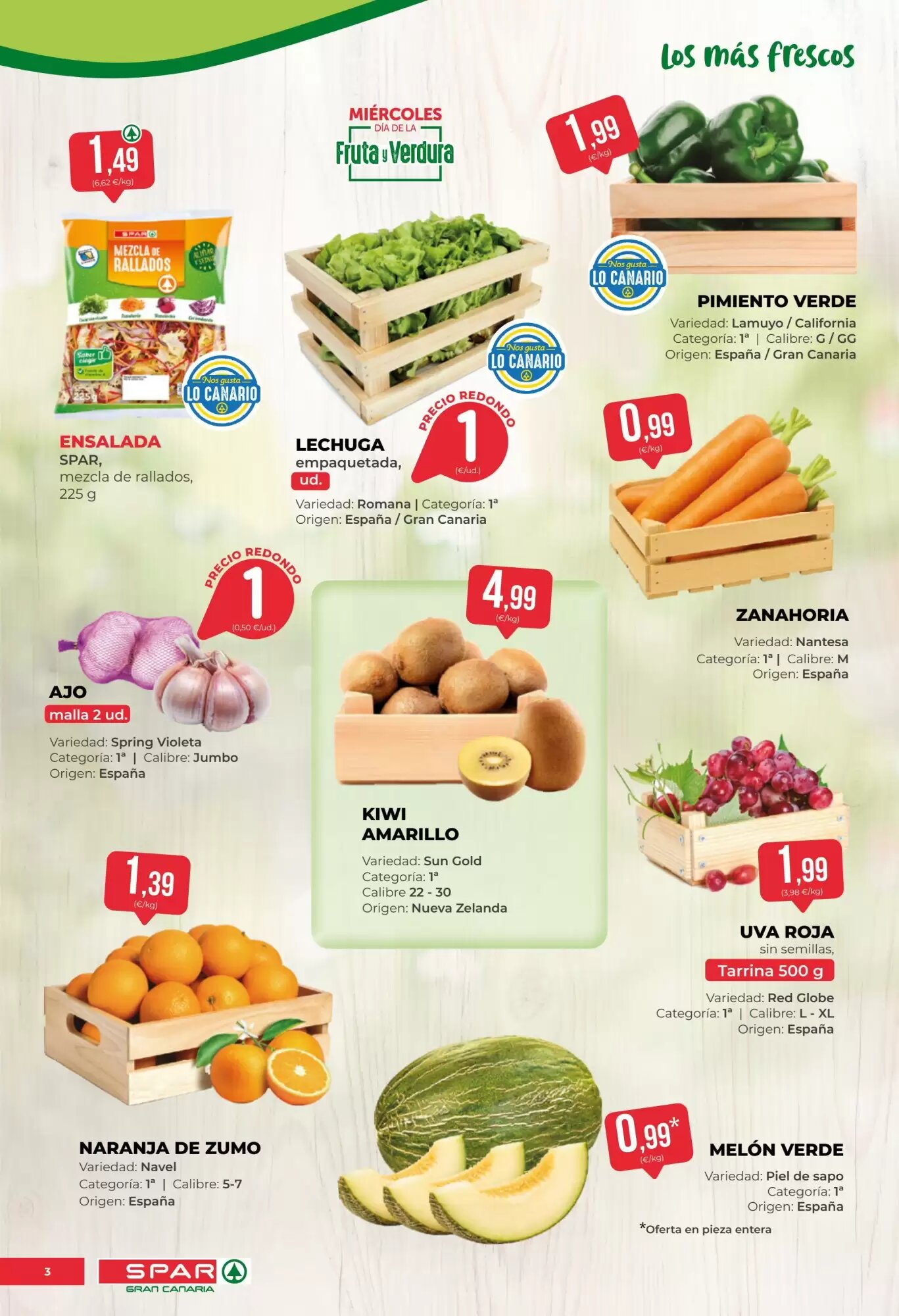Folleto promocional de SPAR Gran Canaria válido desde el 18/09/2026 - Página 3.