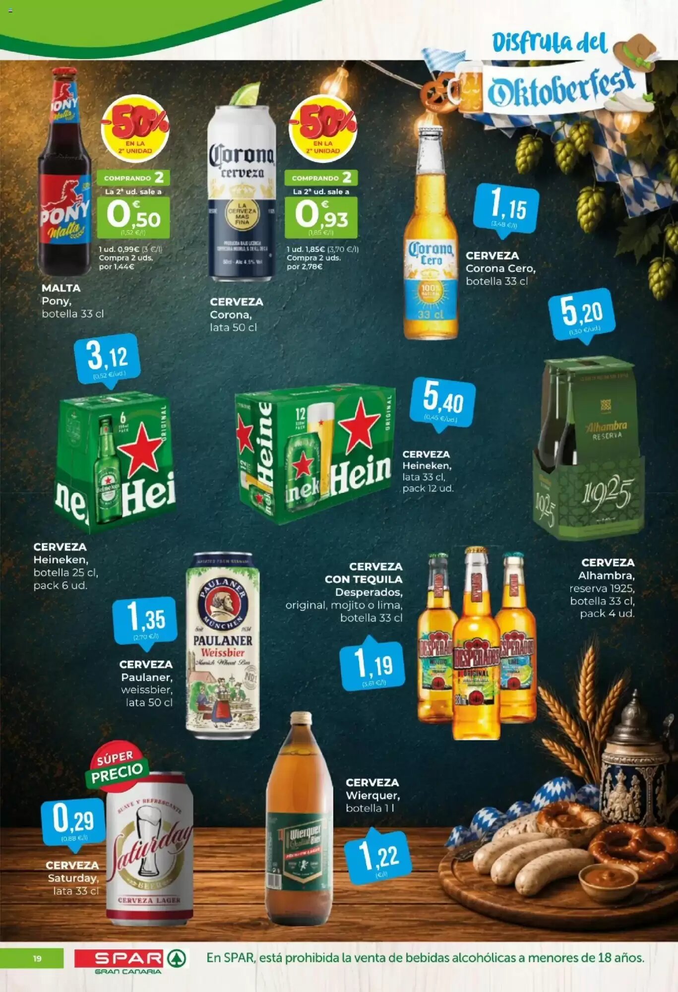 Folleto promocional de Spar válido desde el 18/09/2026 - Página 19.
