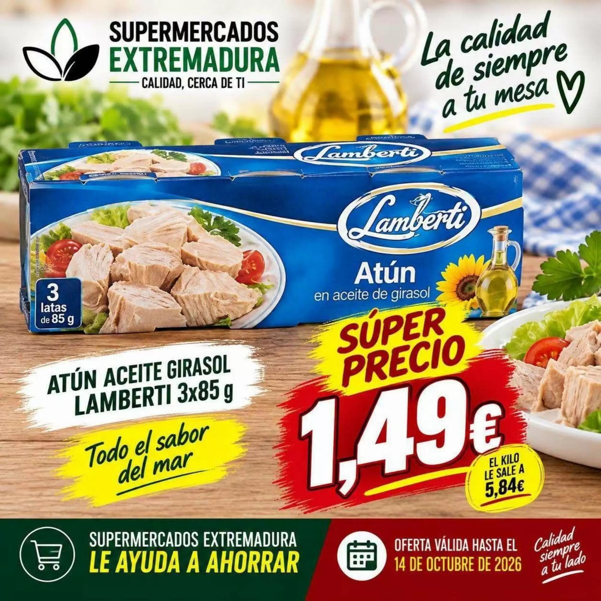 Folleto promocional de Supermercados Extremadura válido desde el 18/09/2026 - Página 9.