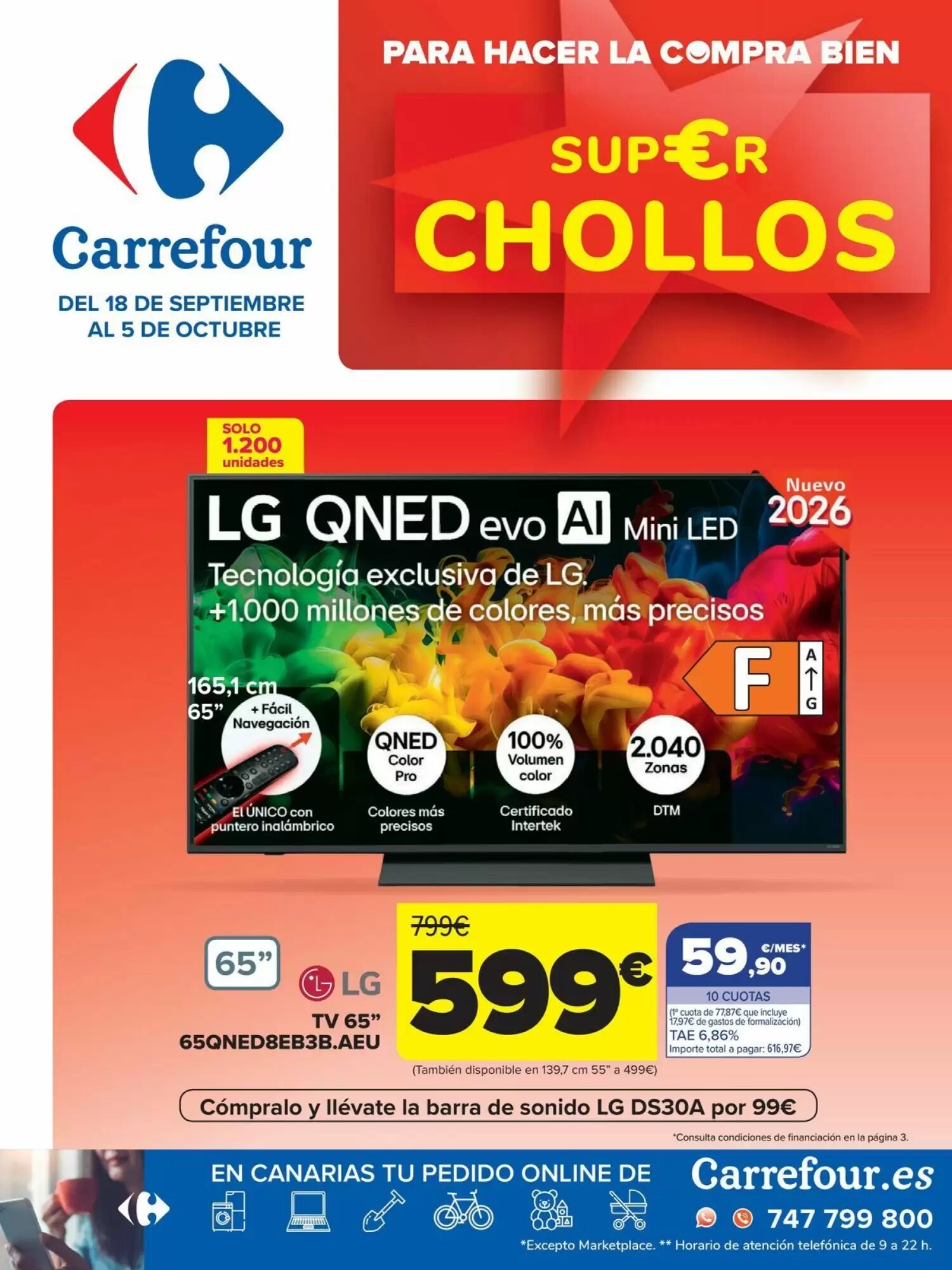 Folleto promocional de Carrefour válido desde el 18/09/2026 - Página 1.