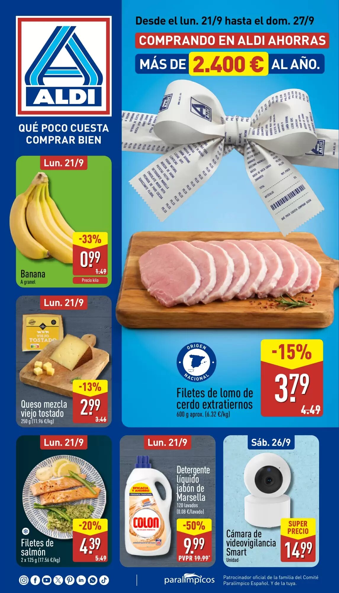 Folleto promocional de ALDI válido desde el 21/09/2026 - Página 1.