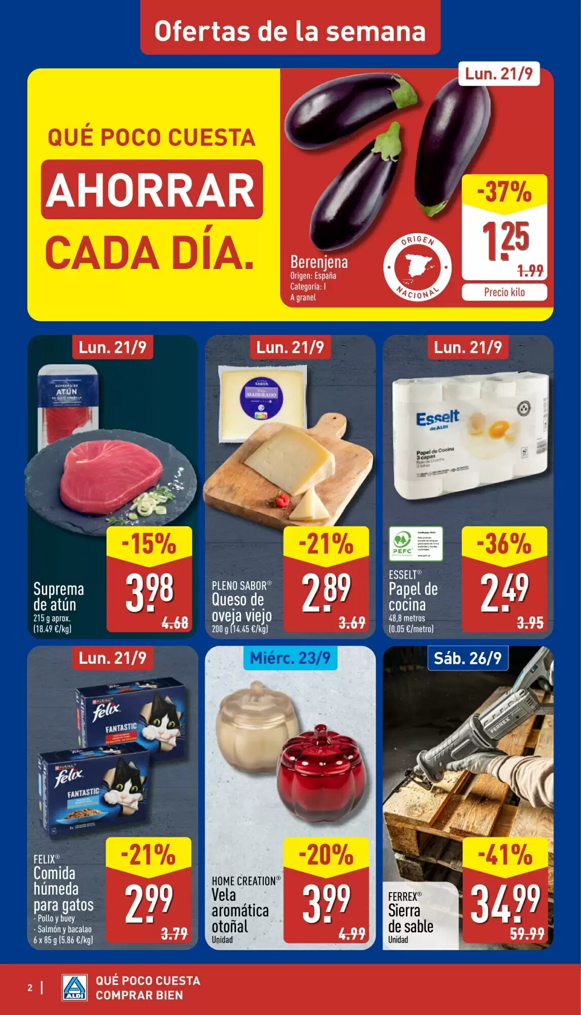 Folleto promocional de ALDI válido desde el 21/09/2026 - Página 2.