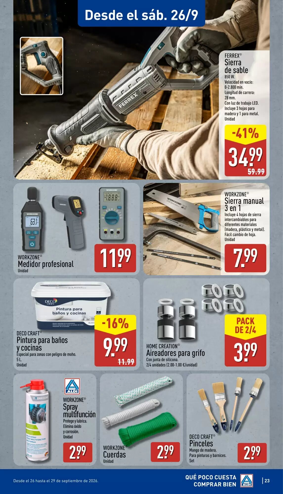 Folleto promocional de ALDI válido desde el 21/09/2026 - Página 23.