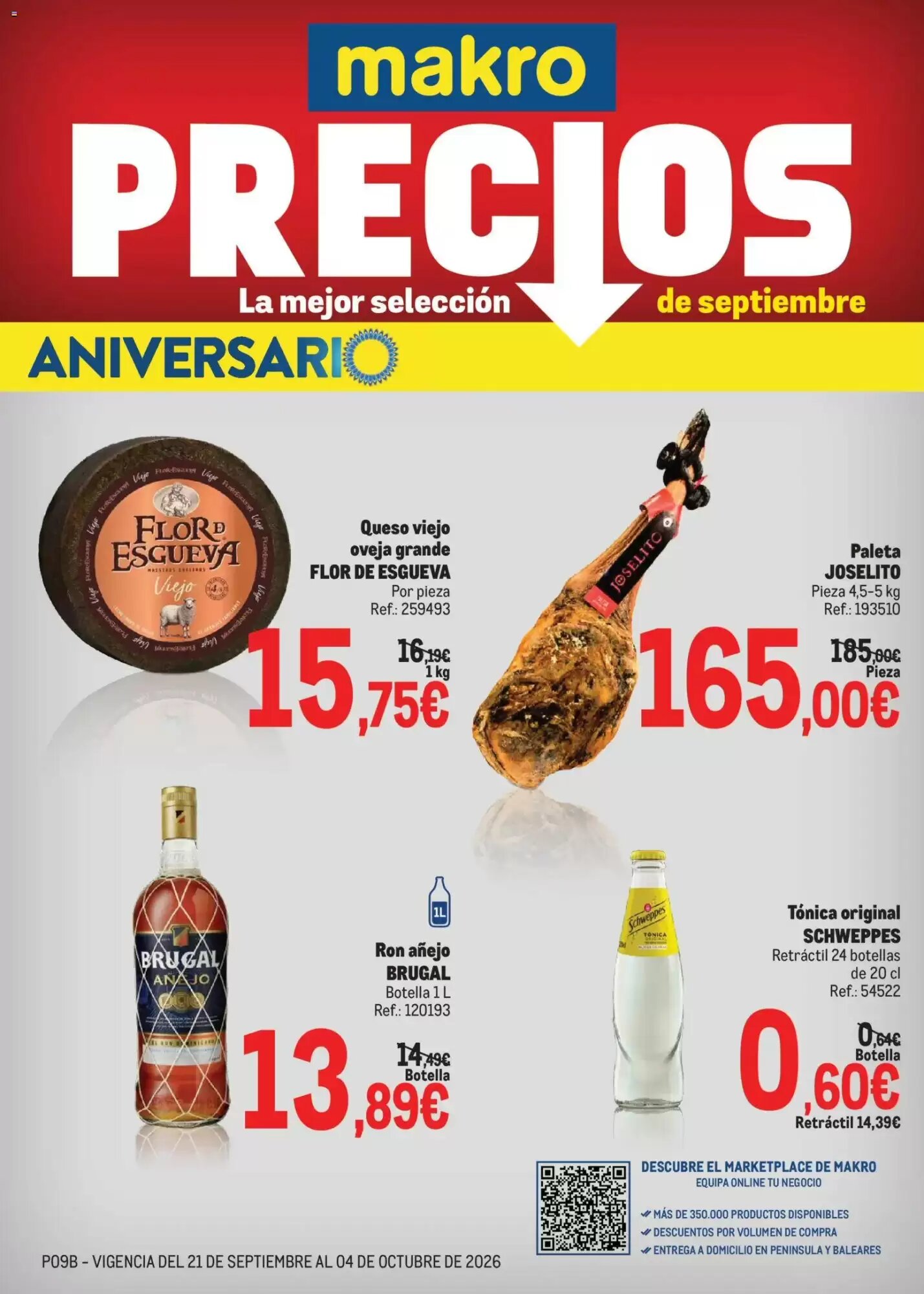 Folleto promocional de Makro válido desde el 21/09/2026 - Página 1.