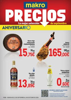 Folleto promocional de Makro válido desde el 21/09/2026