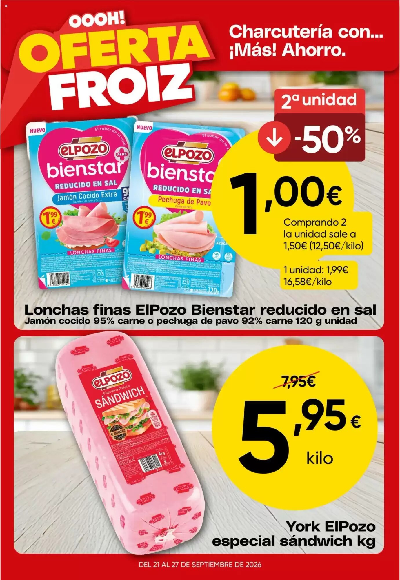 Folleto promocional de FROIZ válido desde el 21/09/2026 - Página 3.