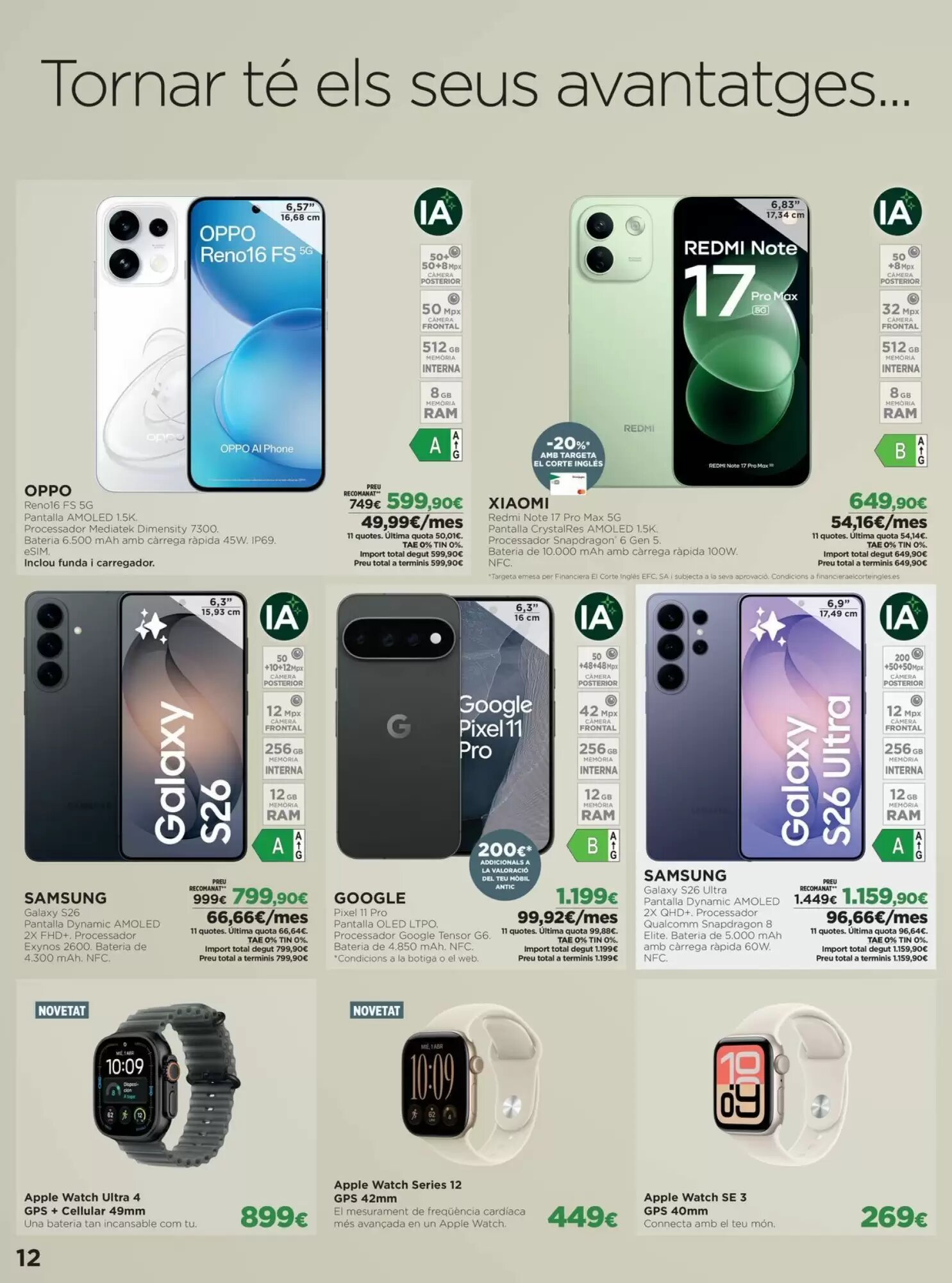 Folleto promocional de El Corte Inglés válido desde el 21/09/2026 - Página 12.