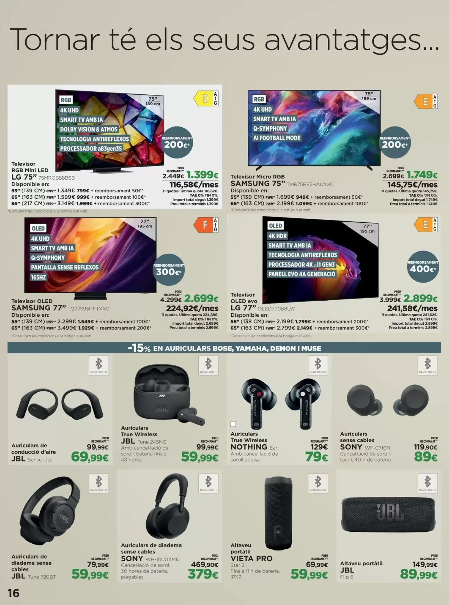 Folleto promocional de El Corte Inglés válido desde el 21/09/2026 - Página 16.