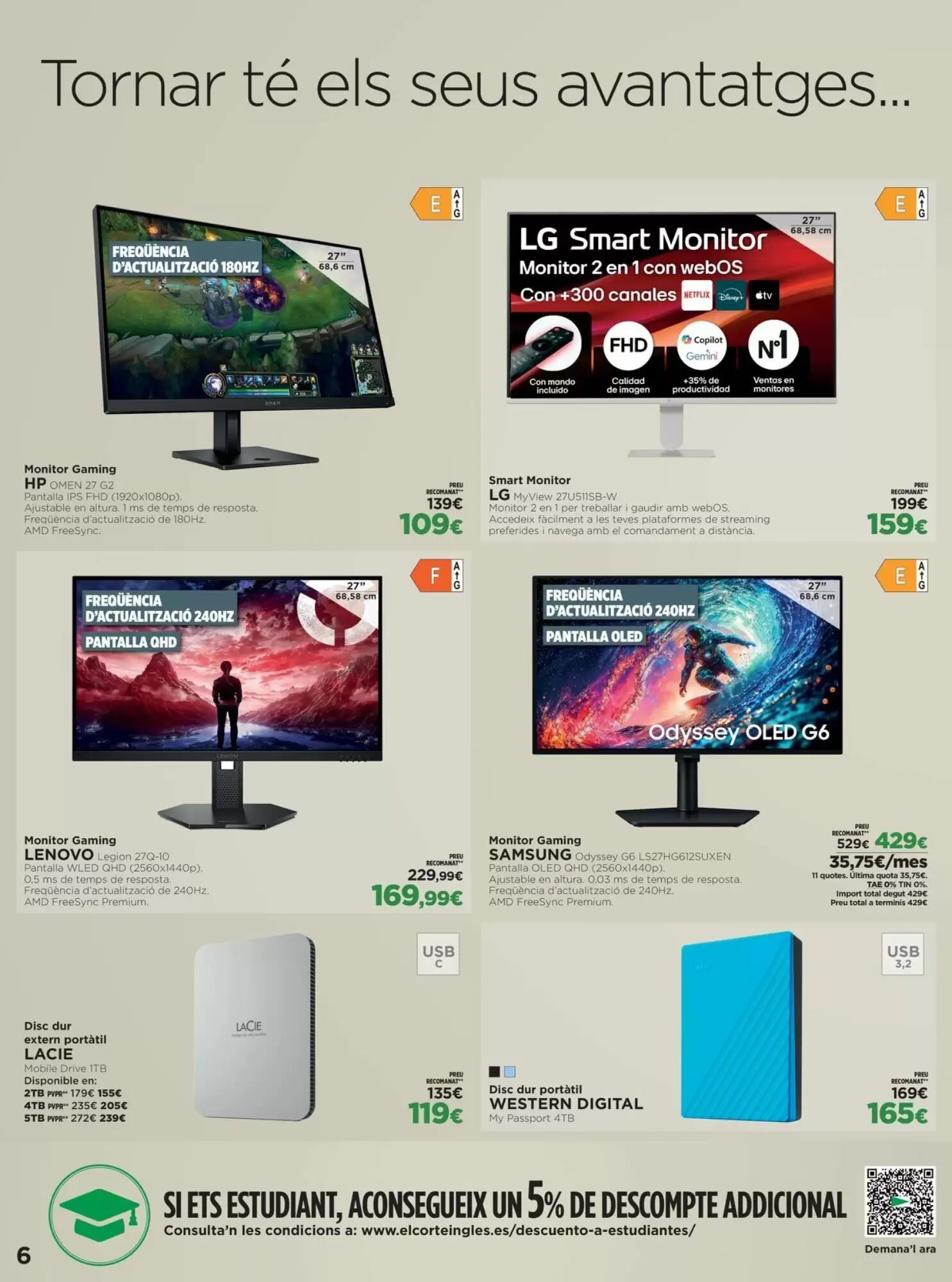 Folleto promocional de El Corte Inglés válido desde el 21/09/2026 - Página 6.