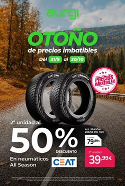 Folleto promocional de Aurgi válido desde el 21/09/2026