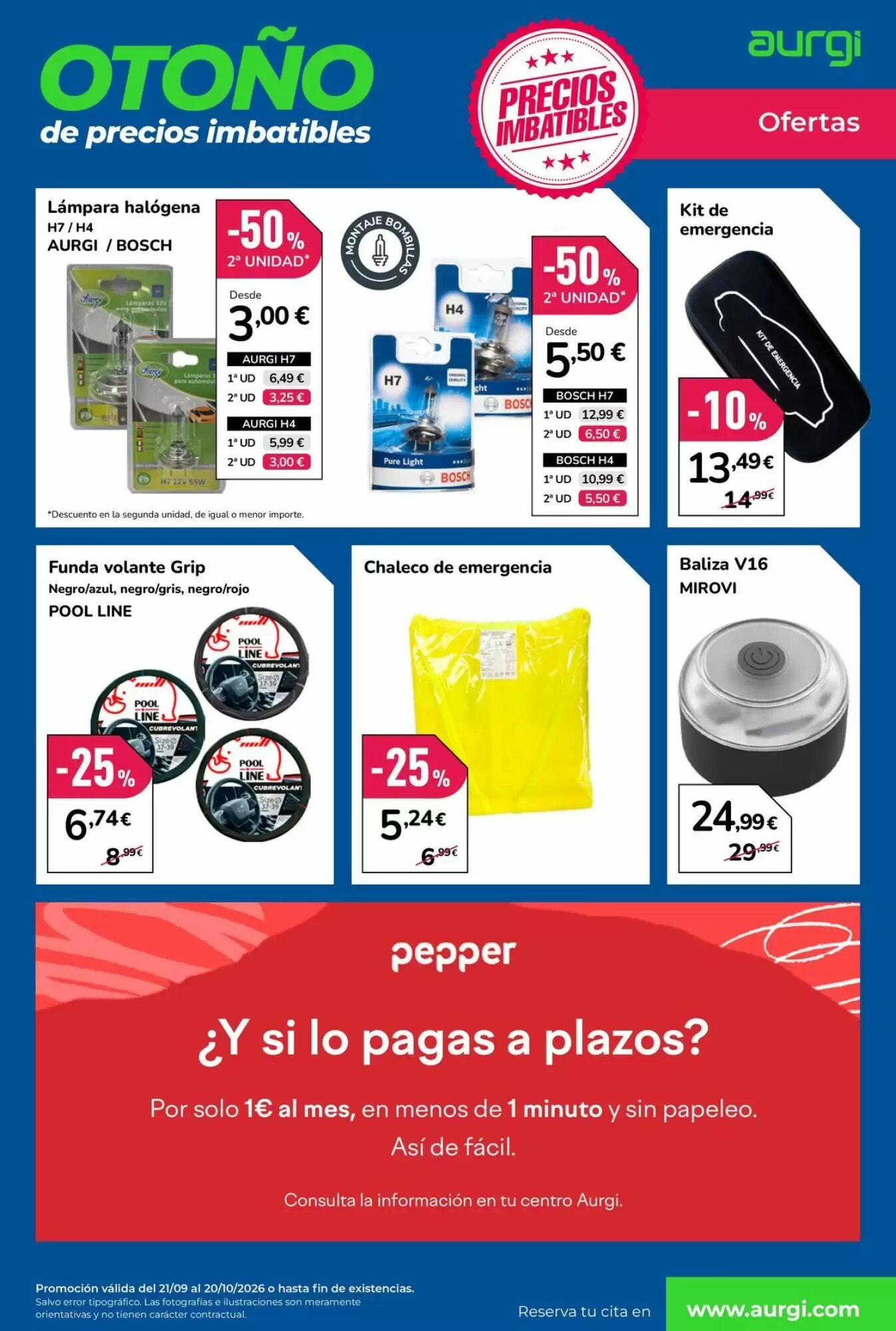 Folleto promocional de Aurgi válido desde el 21/09/2026 - Página 8.