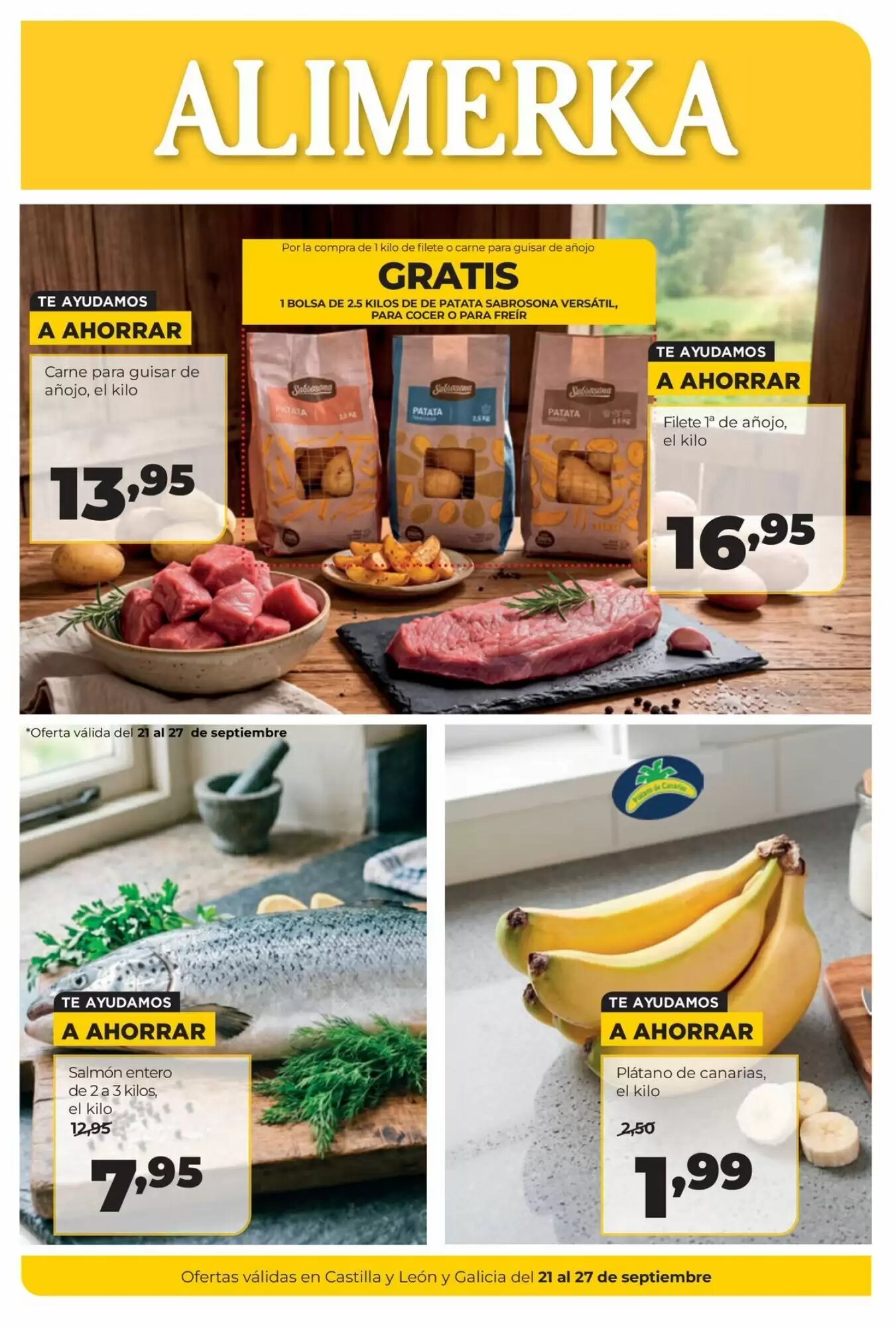 Folleto promocional de Alimerka válido desde el 21/09/2026 - Página 1.