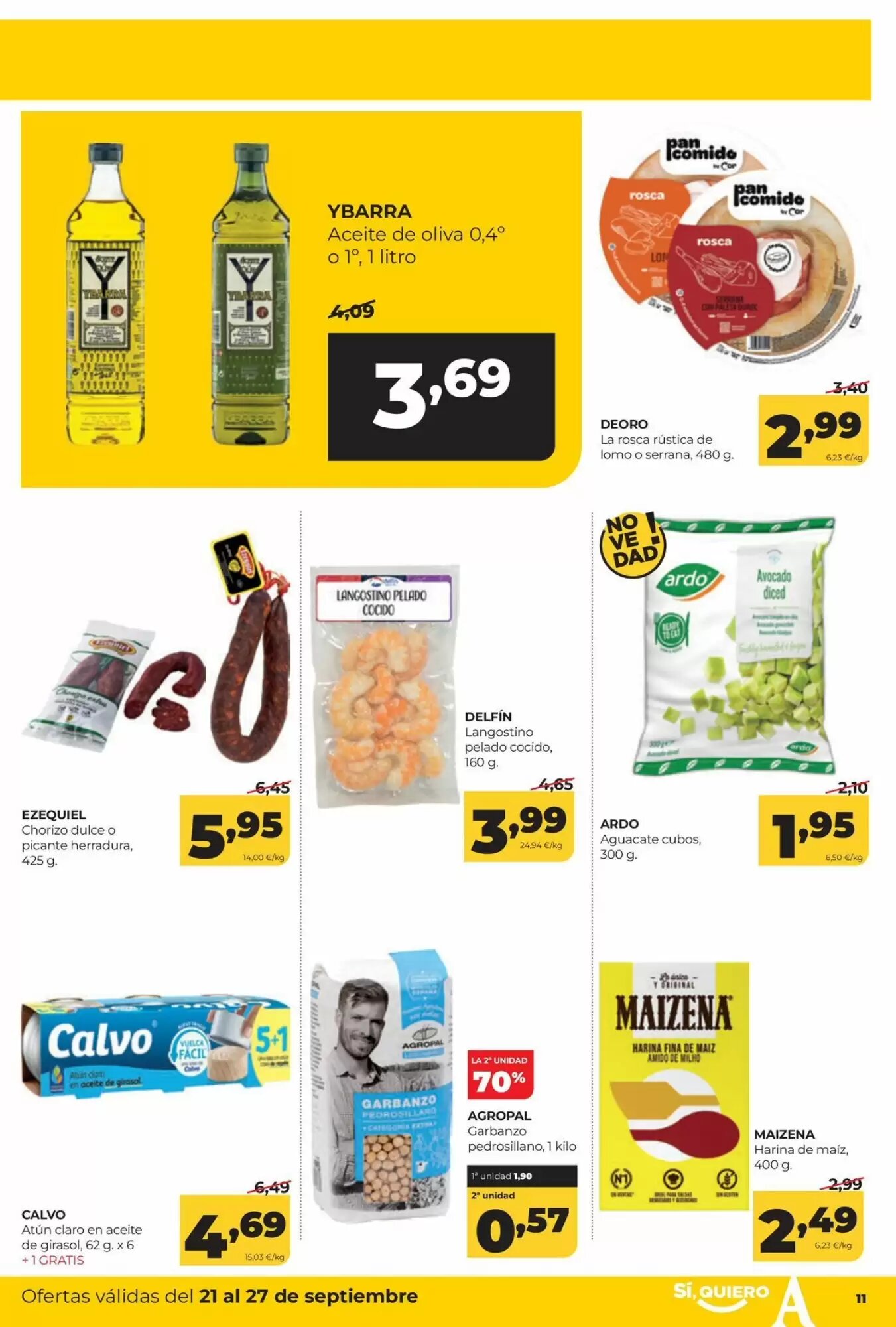 Folleto promocional de Alimerka válido desde el 21/09/2026 - Página 11.