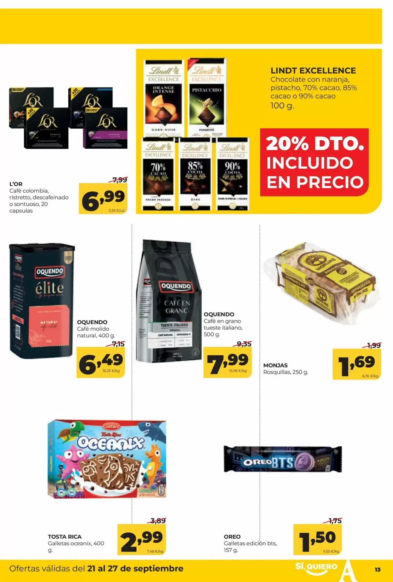 Folleto promocional de Alimerka válido desde el 21/09/2026 - Página 13.