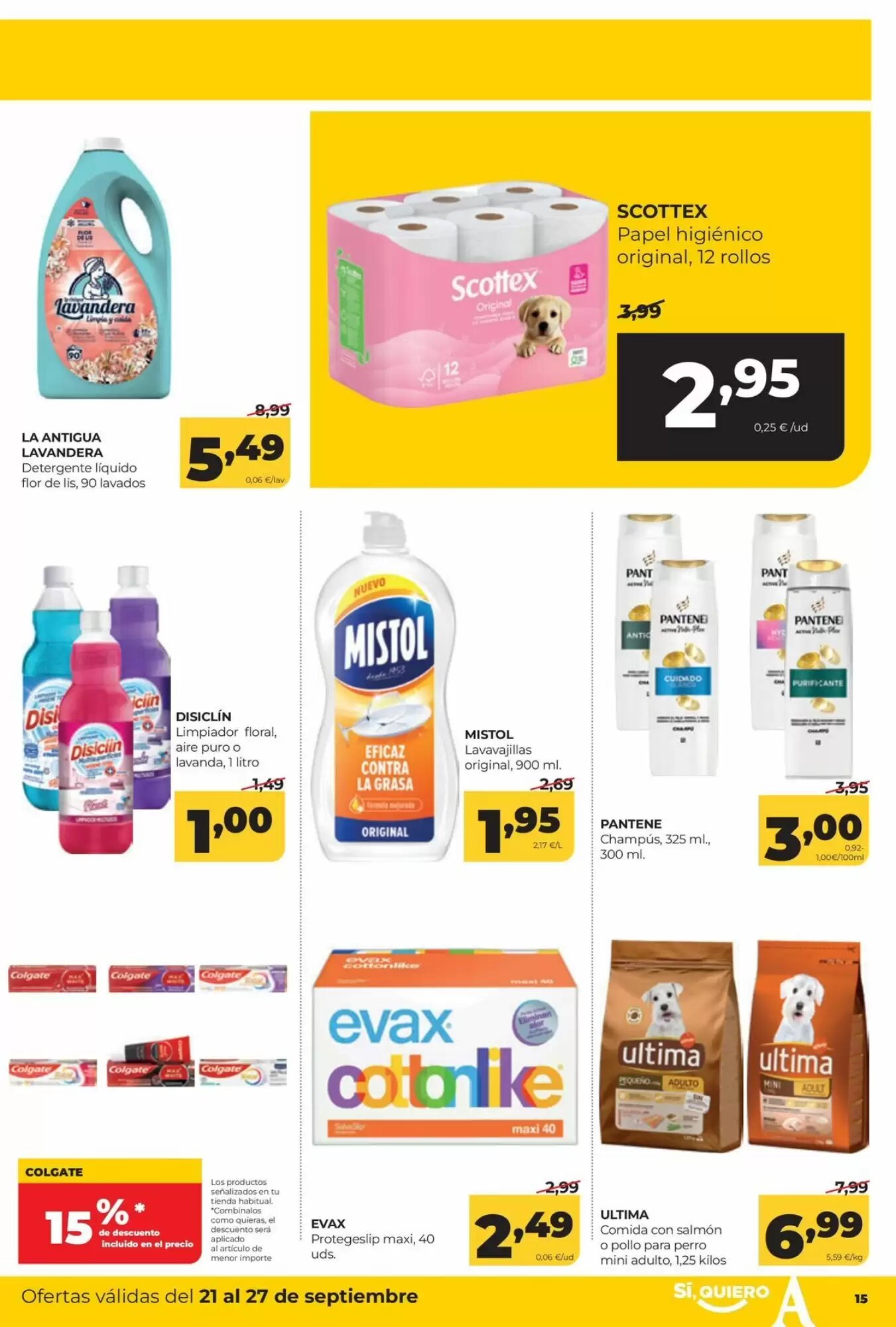 Folleto promocional de Alimerka válido desde el 21/09/2026 - Página 15.