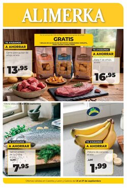 Folleto promocional de Alimerka válido desde el 21/09/2026