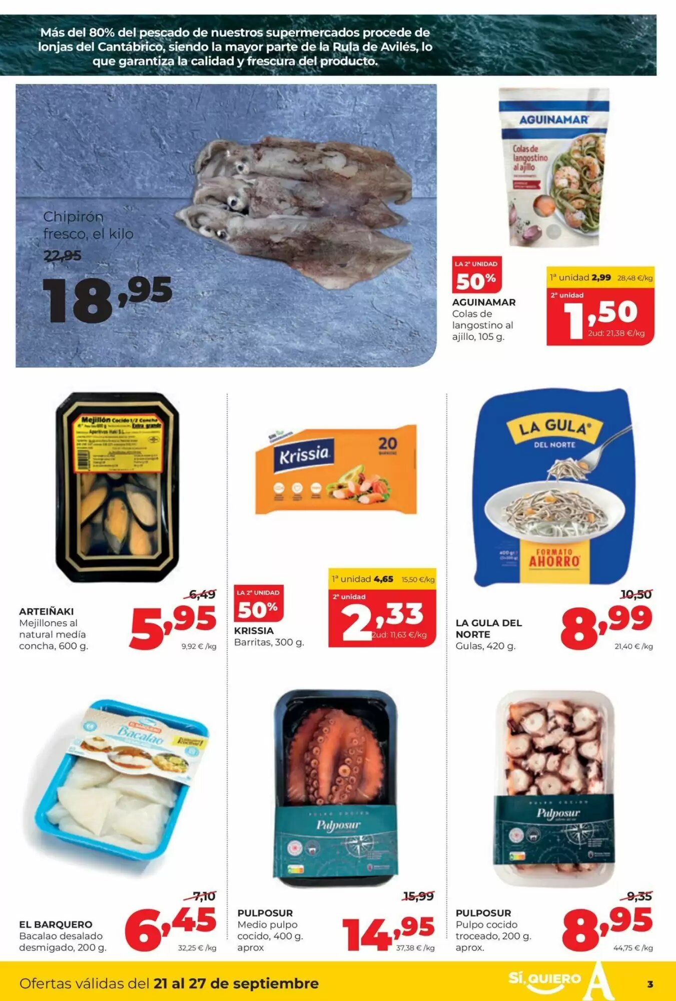 Folleto promocional de Alimerka válido desde el 21/09/2026 - Página 3.