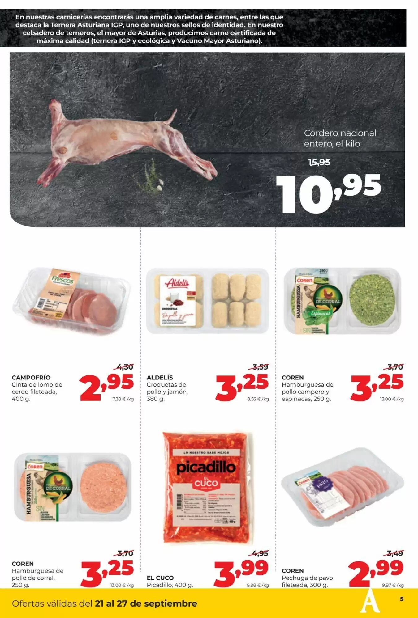 Folleto promocional de Alimerka válido desde el 21/09/2026 - Página 5.