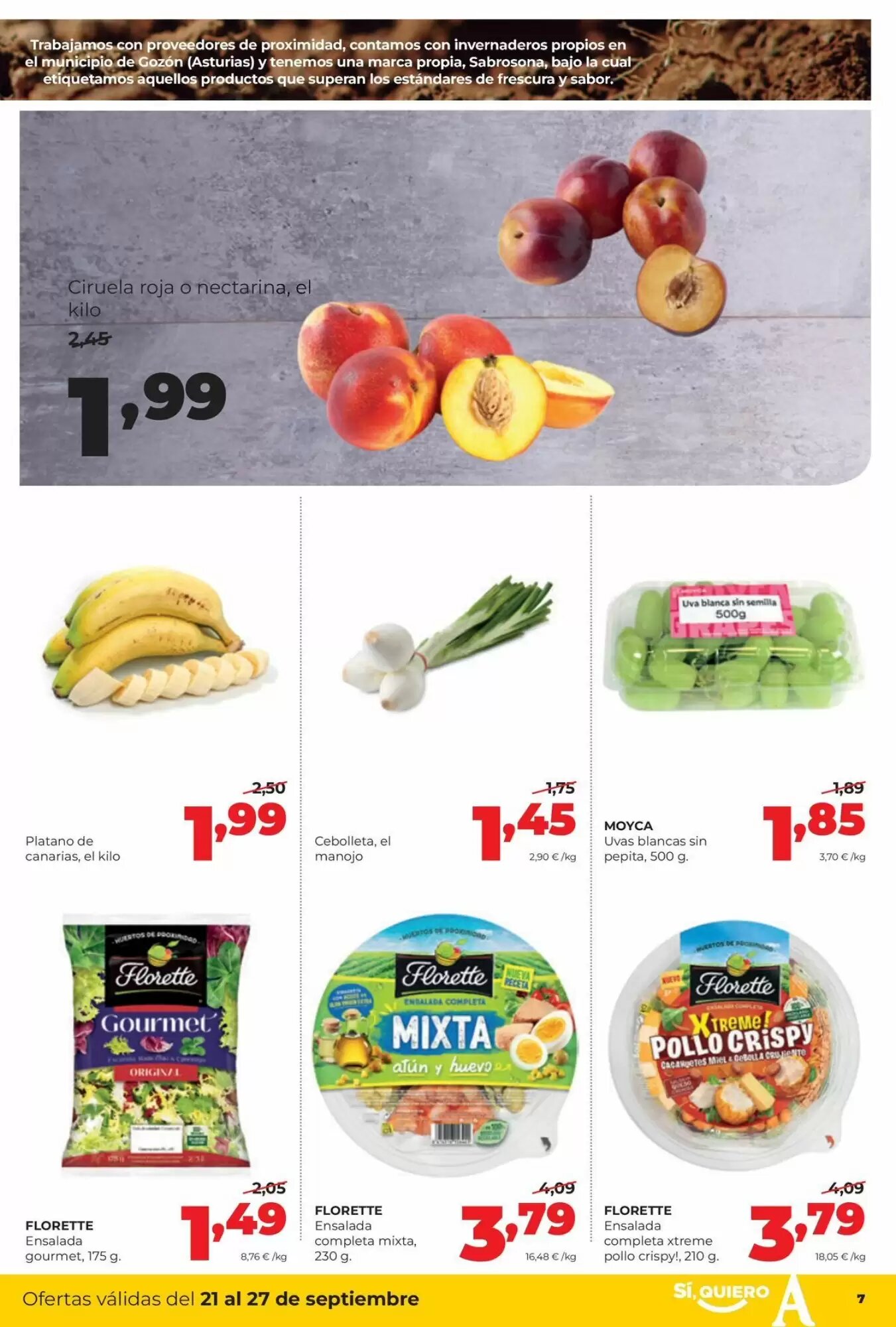 Folleto promocional de Alimerka válido desde el 21/09/2026 - Página 7.