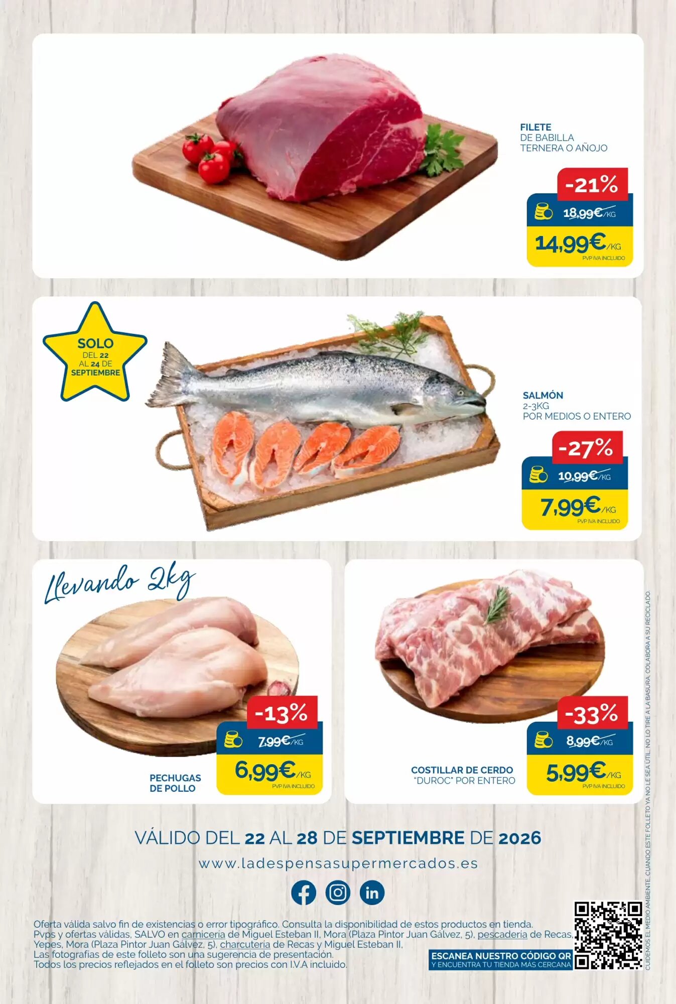 Folleto promocional de Supermercados La Despensa válido desde el 22/09/2026 - Página 20.