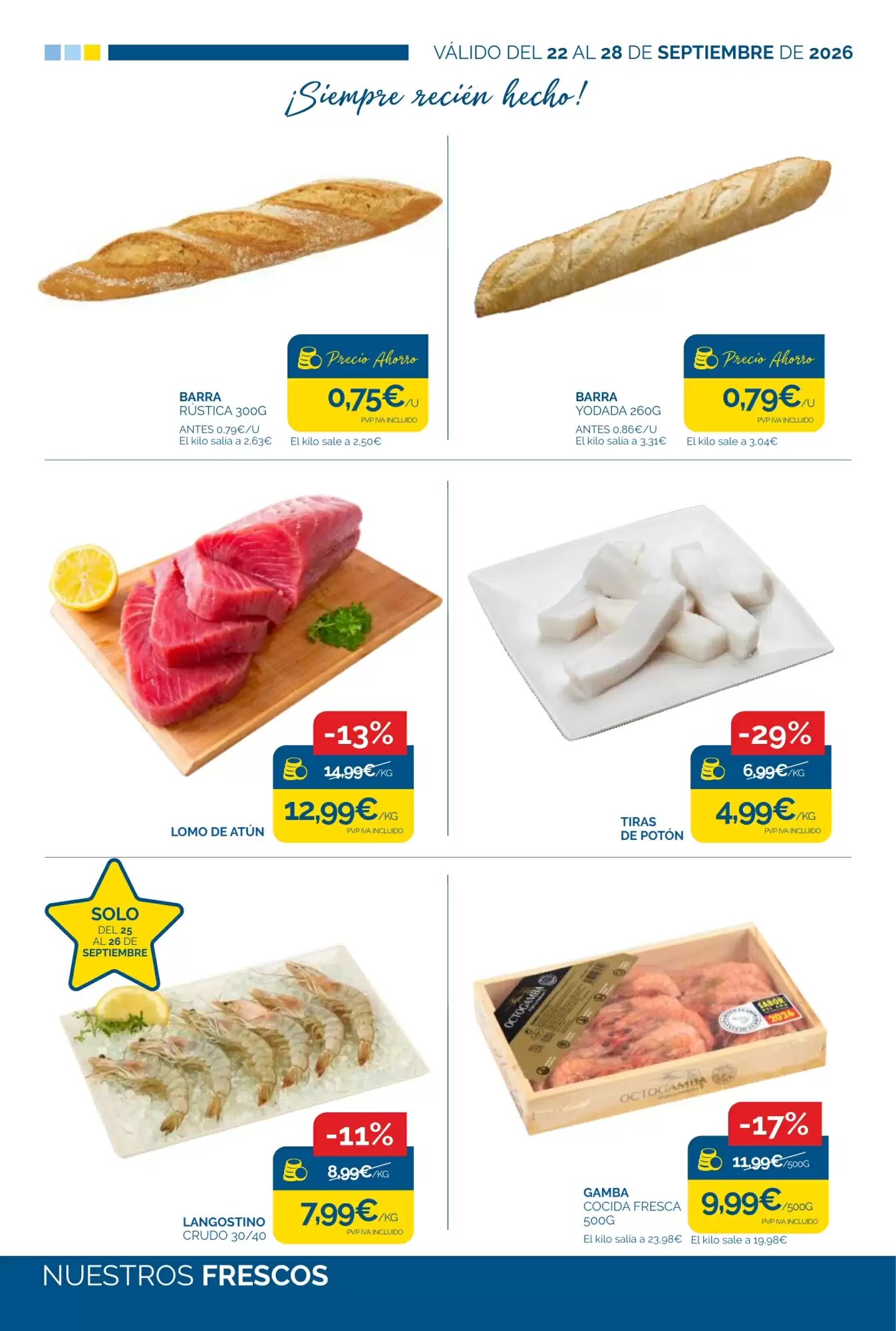 Folleto promocional de Supermercados La Despensa válido desde el 22/09/2026 - Página 3.