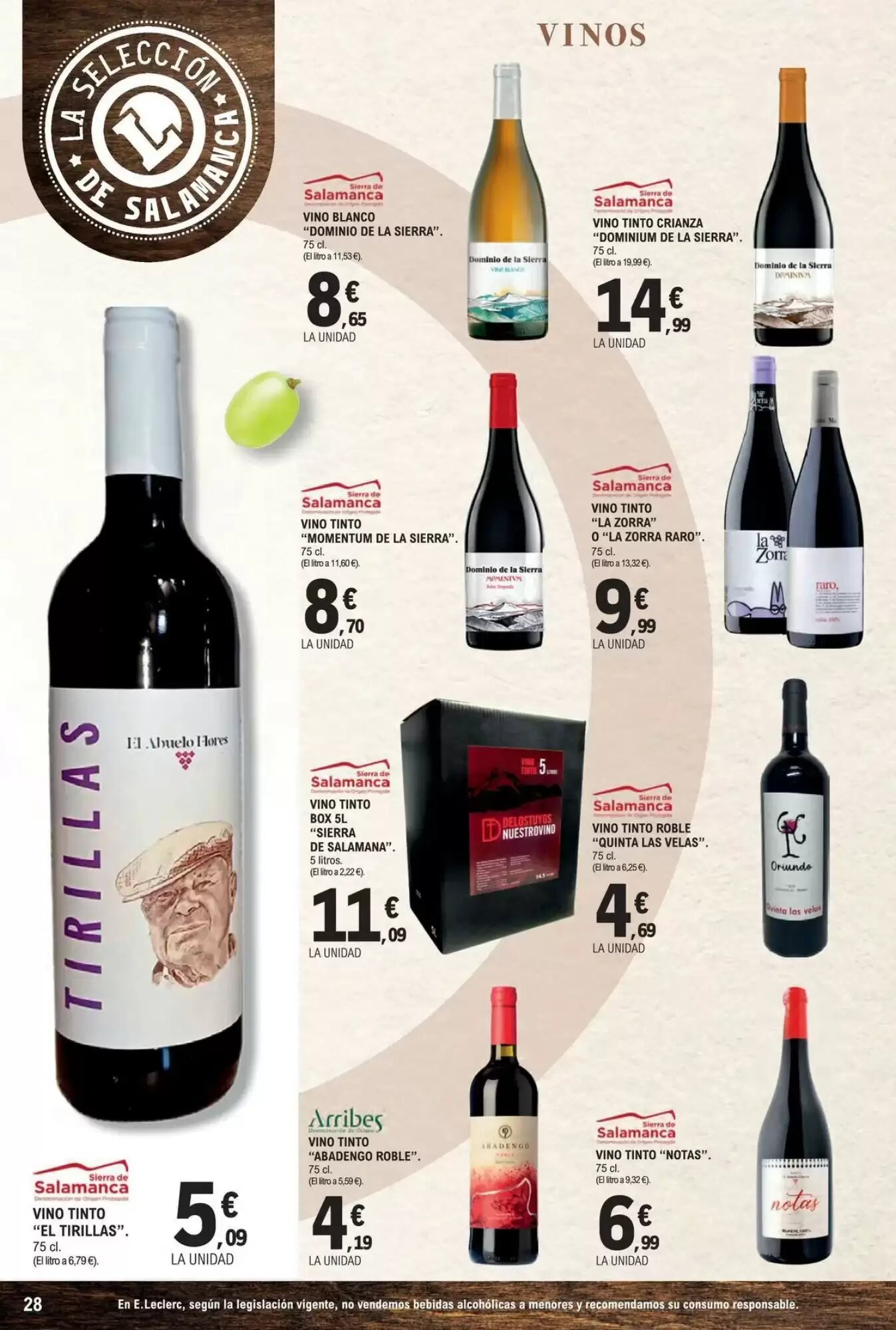 Folleto promocional de E.Leclerc válido desde el 22/09/2026 - Página 28.